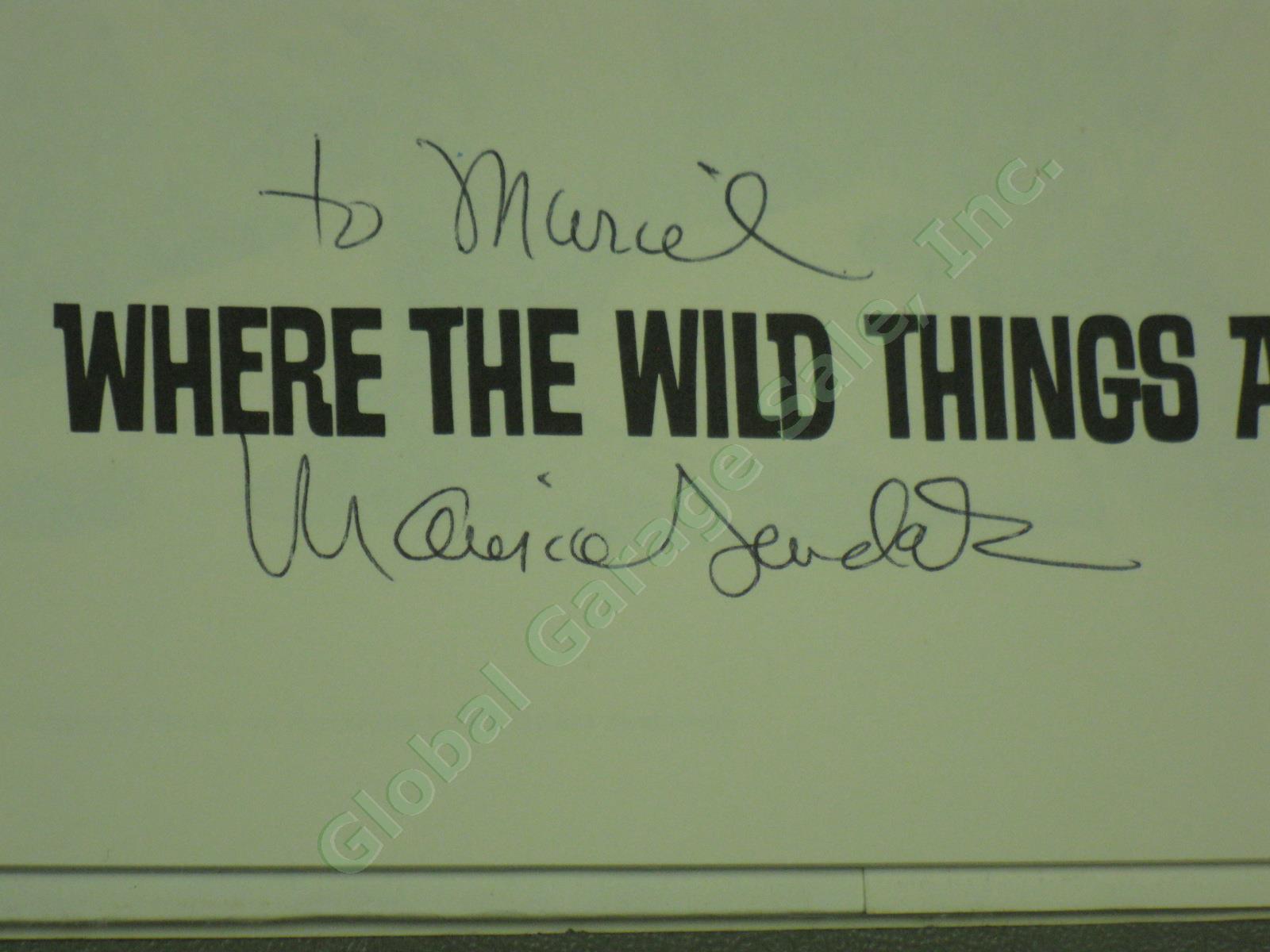 Rare Maurice Sendak Signed Autographed Where The Wild Things Are 1974 Hardcover 3