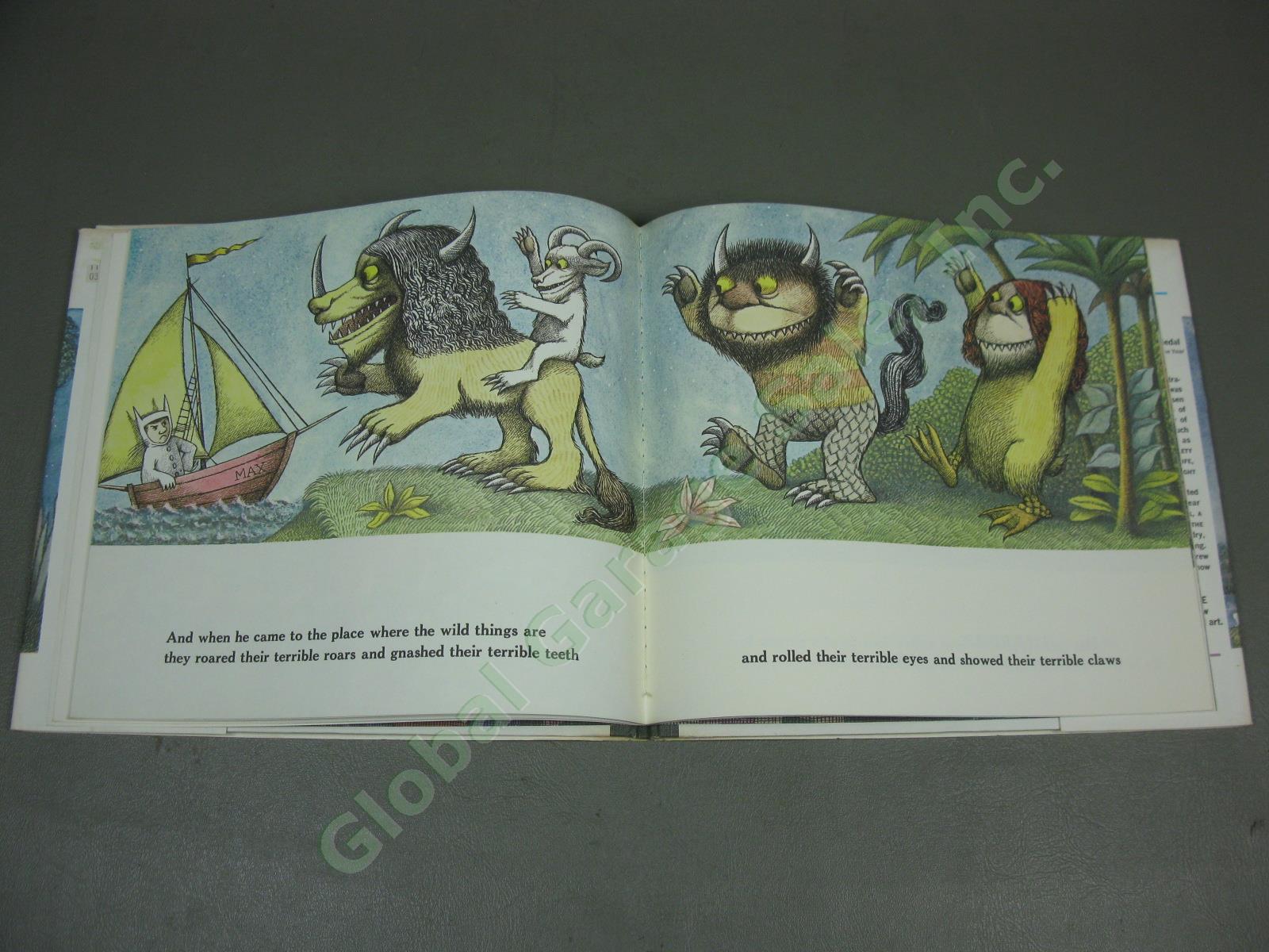 Rare Maurice Sendak Signed Autographed Where The Wild Things Are 1974 Hardcover 6
