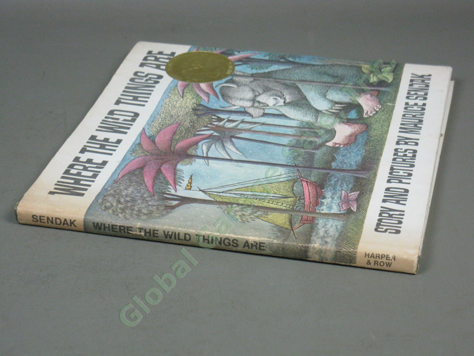 Rare Maurice Sendak Signed Autographed Where The Wild Things Are 1974 Hardcover 9