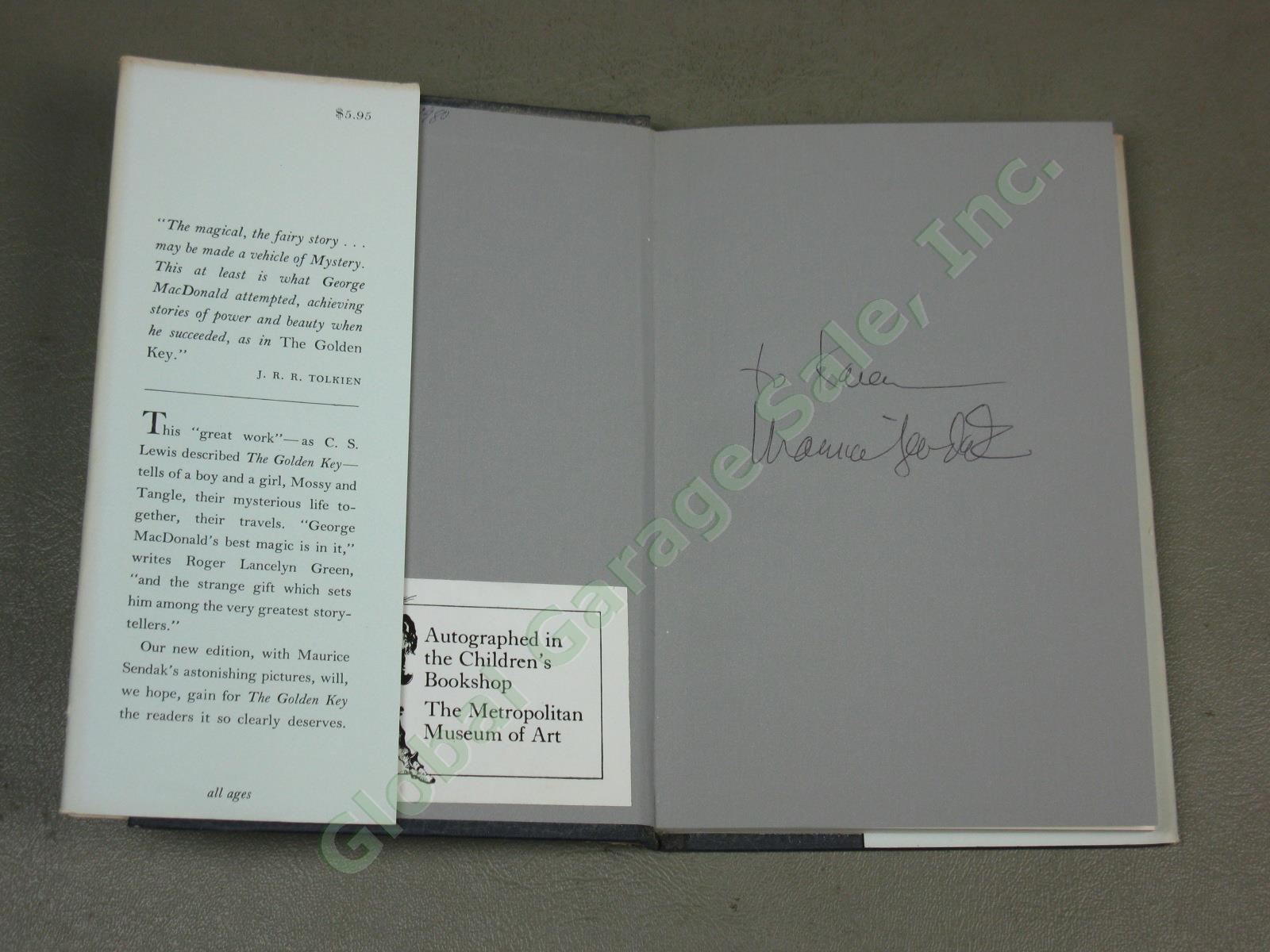 2 Vtg Maurice Sendak Signed Illustrated Books 1970s Light Princess Golden Key NR 1