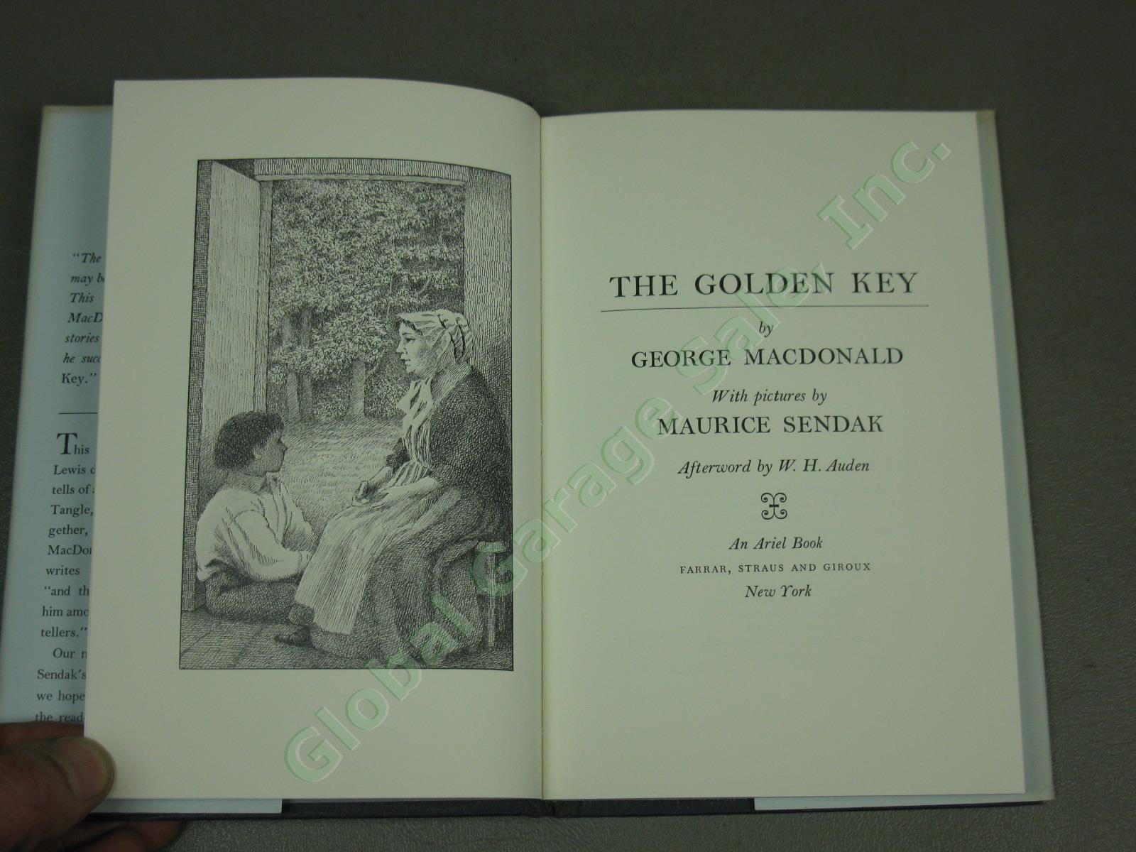 2 Vtg Maurice Sendak Signed Illustrated Books 1970s Light Princess Golden Key NR 5