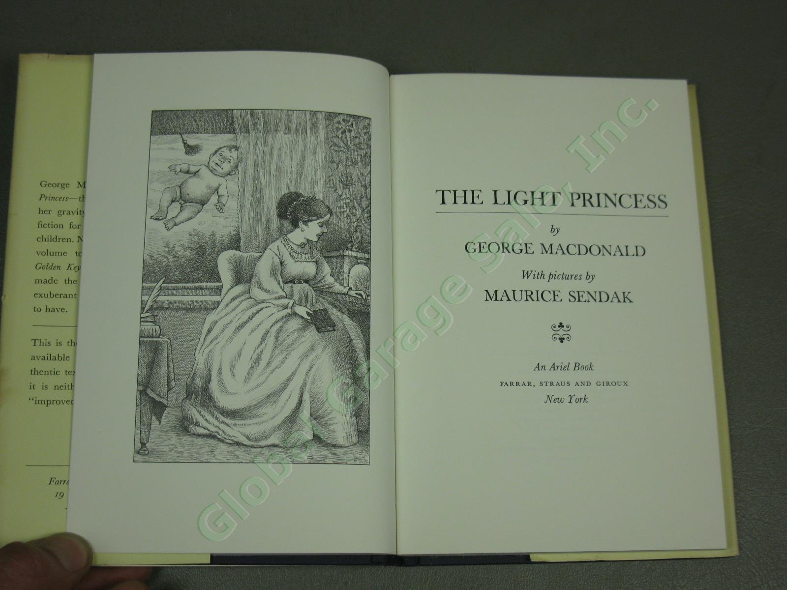 2 Vtg Maurice Sendak Signed Illustrated Books 1970s Light Princess Golden Key NR 15