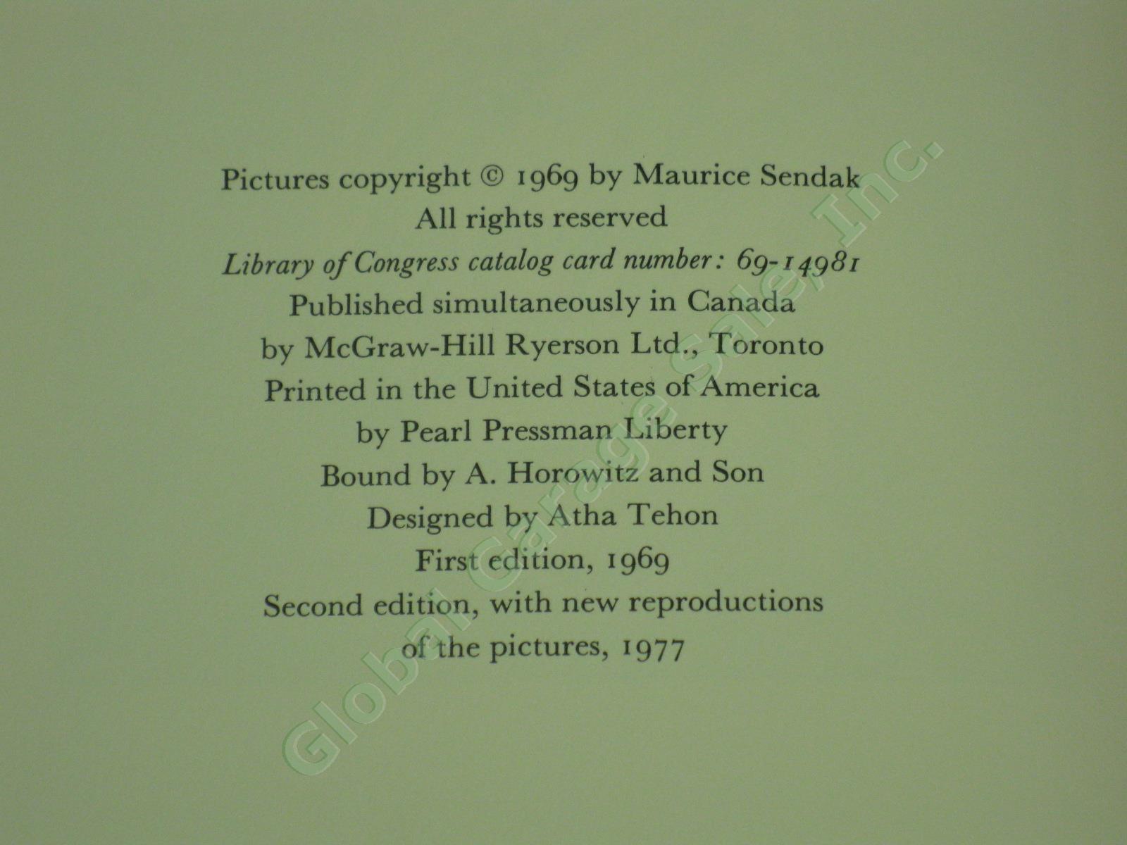 2 Vtg Maurice Sendak Signed Illustrated Books 1970s Light Princess Golden Key NR 16