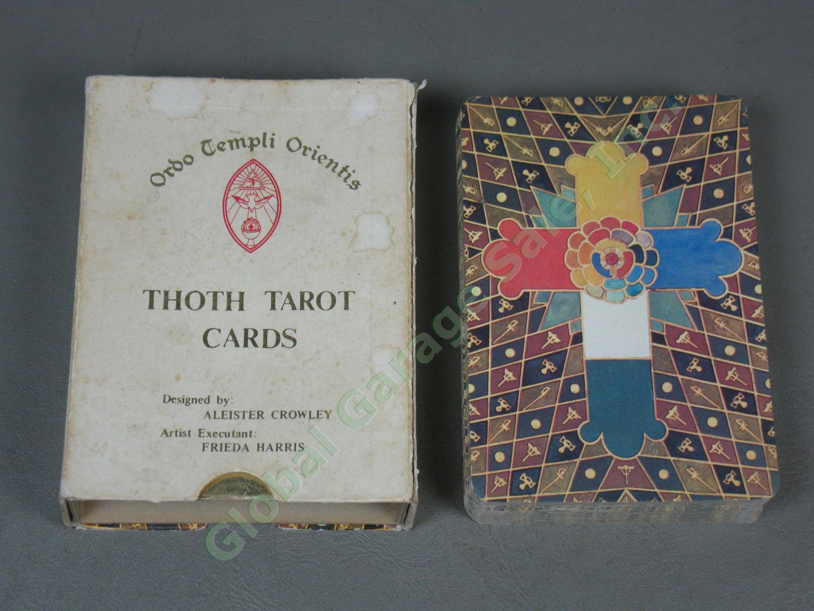 Rare Vtg 1969 Aleister Crowley Thoth Tarot Deck 78 Cards Llewellyn Hong Kong NR!