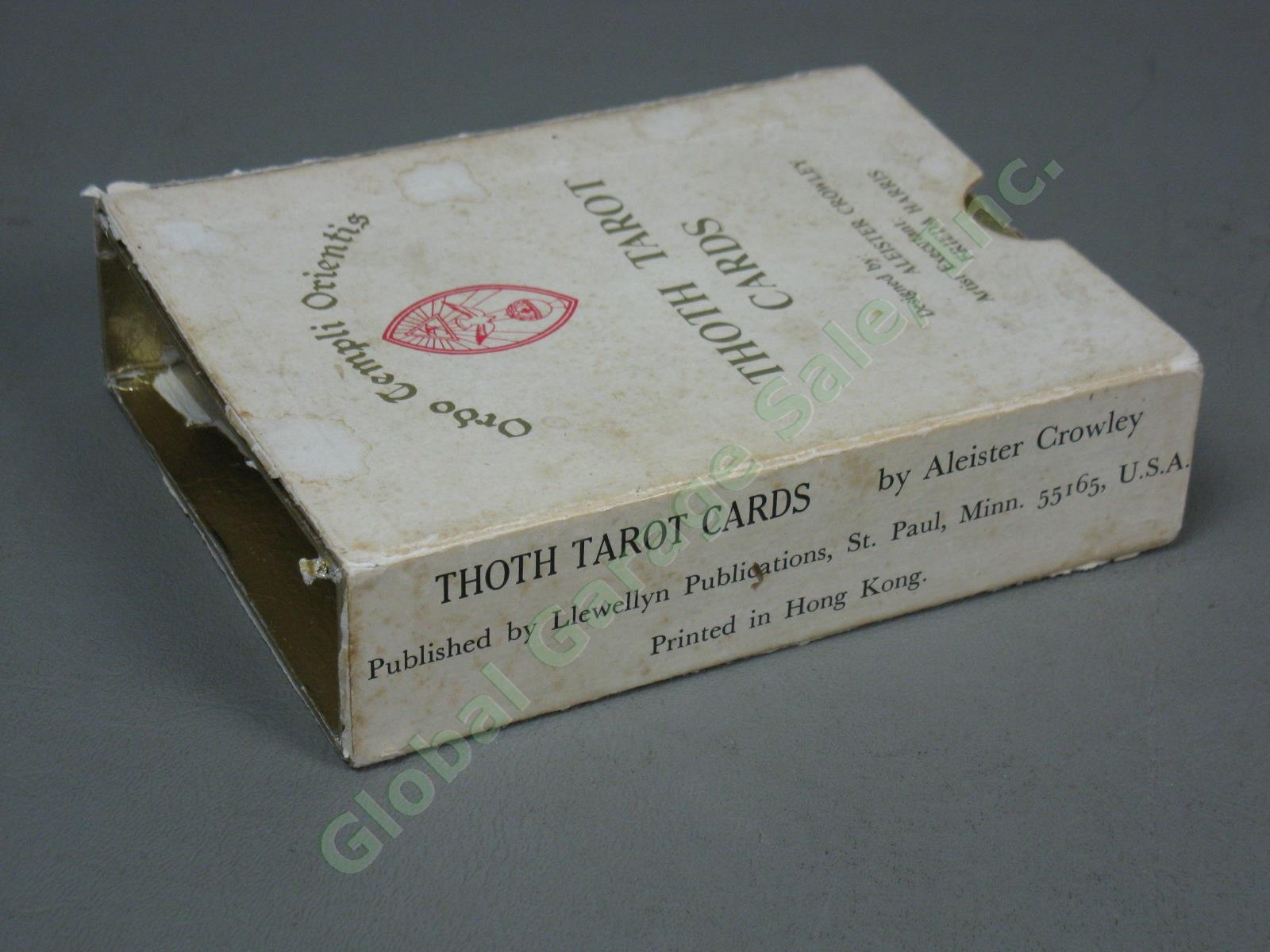 Rare Vtg 1969 Aleister Crowley Thoth Tarot Deck 78 Cards Llewellyn Hong Kong NR! 2