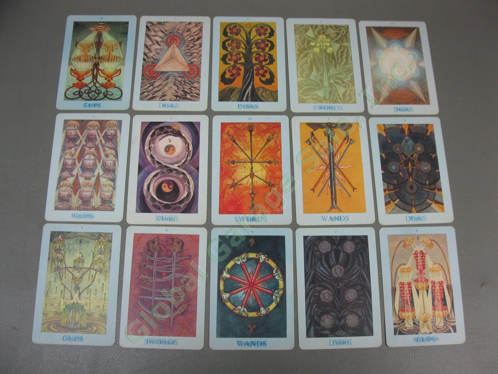 Rare Vtg 1969 Aleister Crowley Thoth Tarot Deck 78 Cards Llewellyn Hong Kong NR! 6