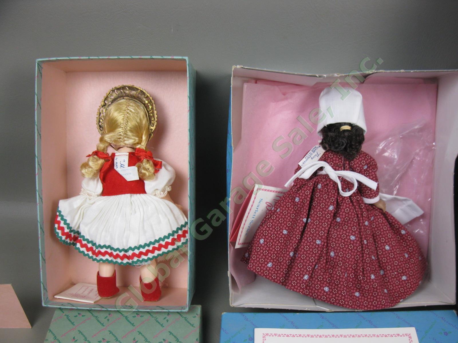 3 Vtg Madame Alexander Dolls +Boxes Set Lot Little Granny Scarlett Series Prissy 2