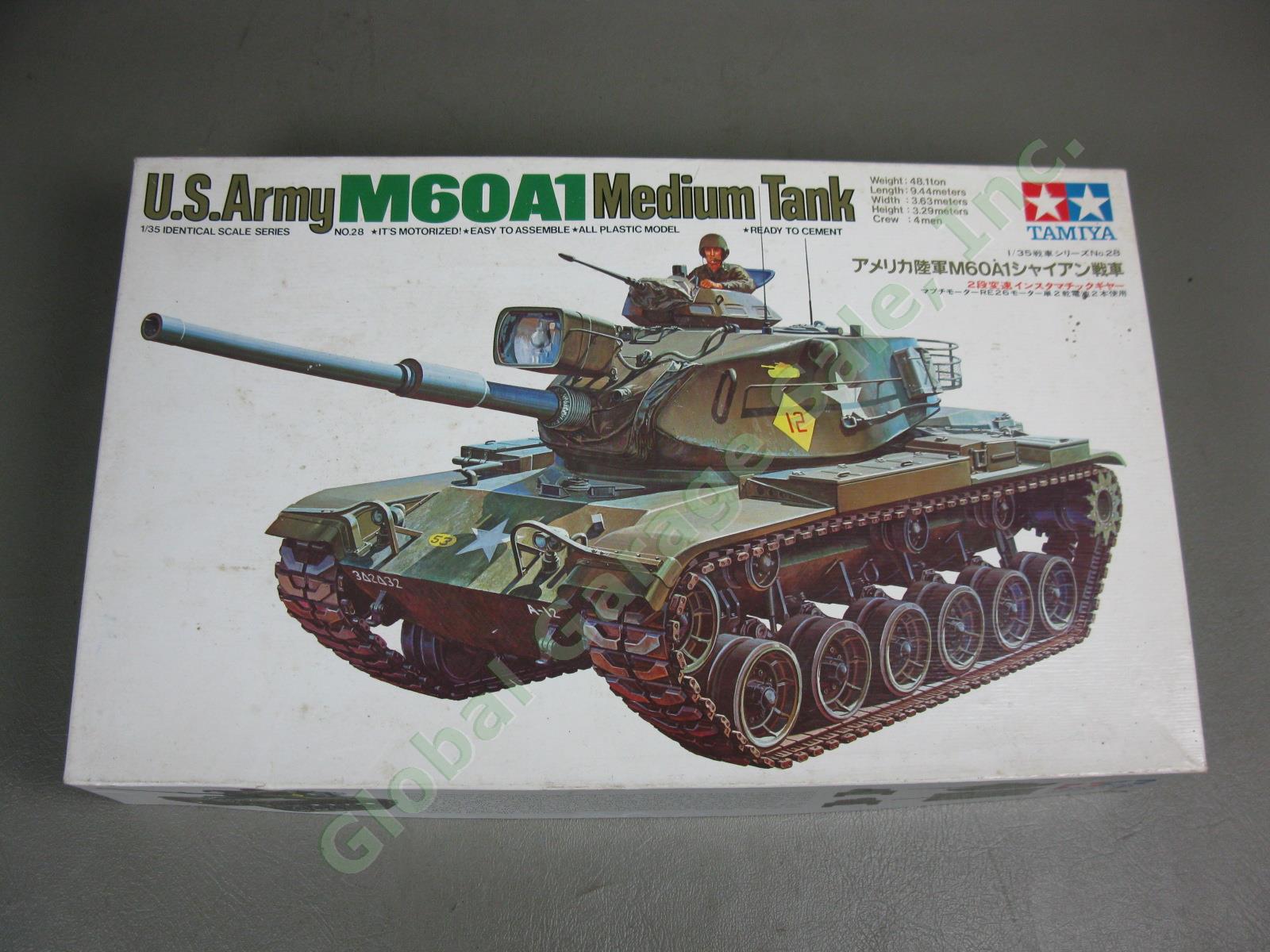 Tamiya 1/35 M60A1 Motorized Medium Tank M20 Armored Utility Car 35234 + Infantry 6