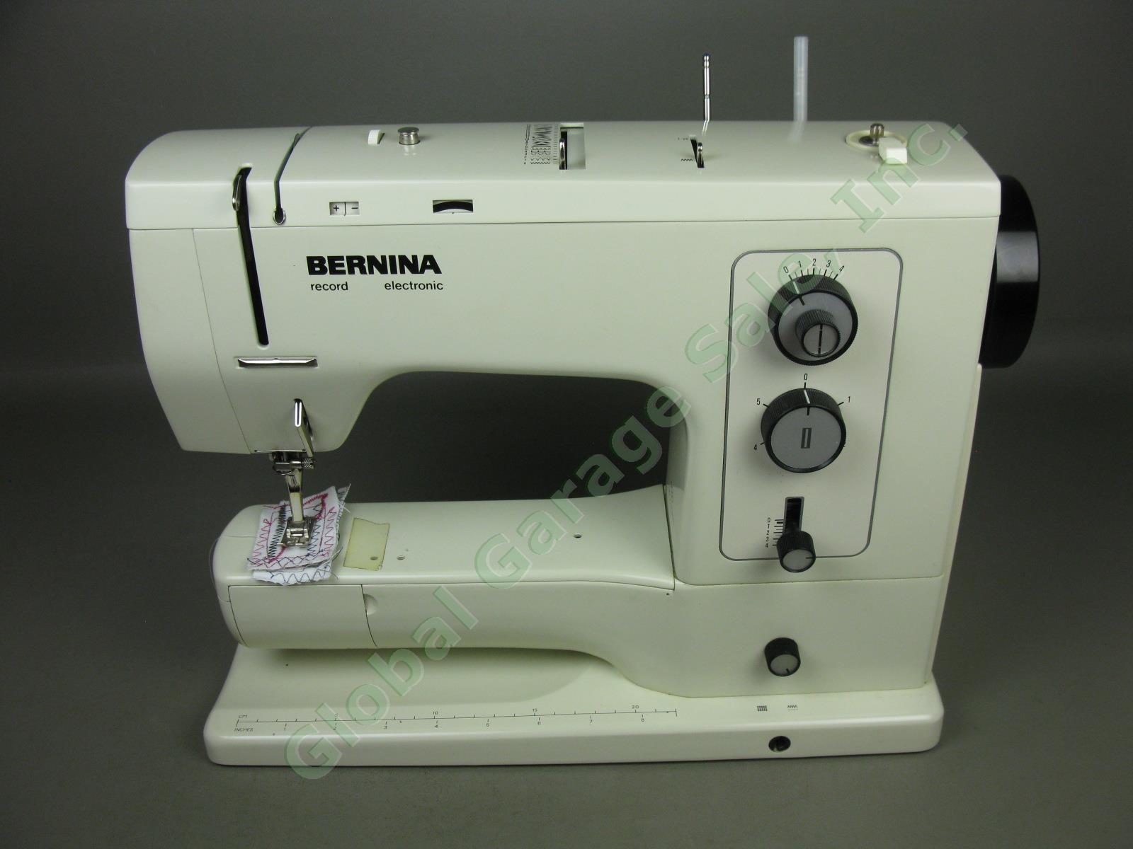 Bernina 830 Record Sewing Machine +Foot Pedal Case Accessories Lot Just Serviced 2