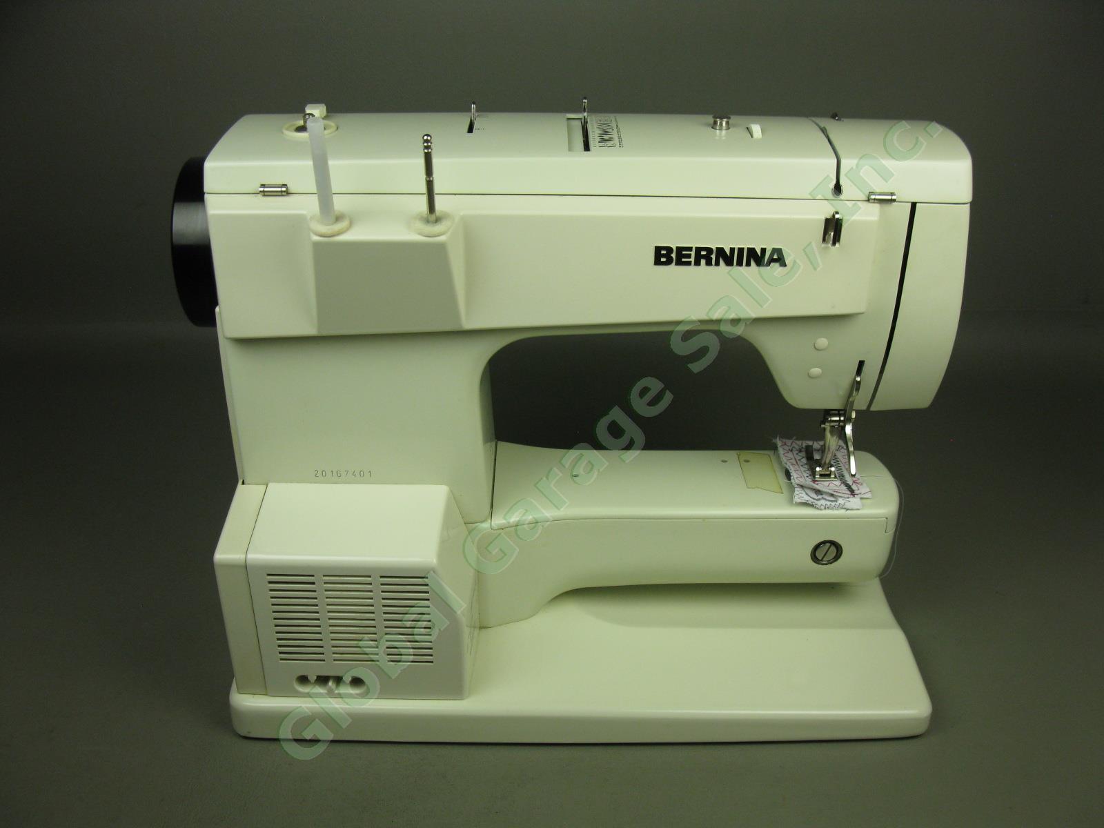 Bernina 830 Record Sewing Machine +Foot Pedal Case Accessories Lot Just Serviced 8
