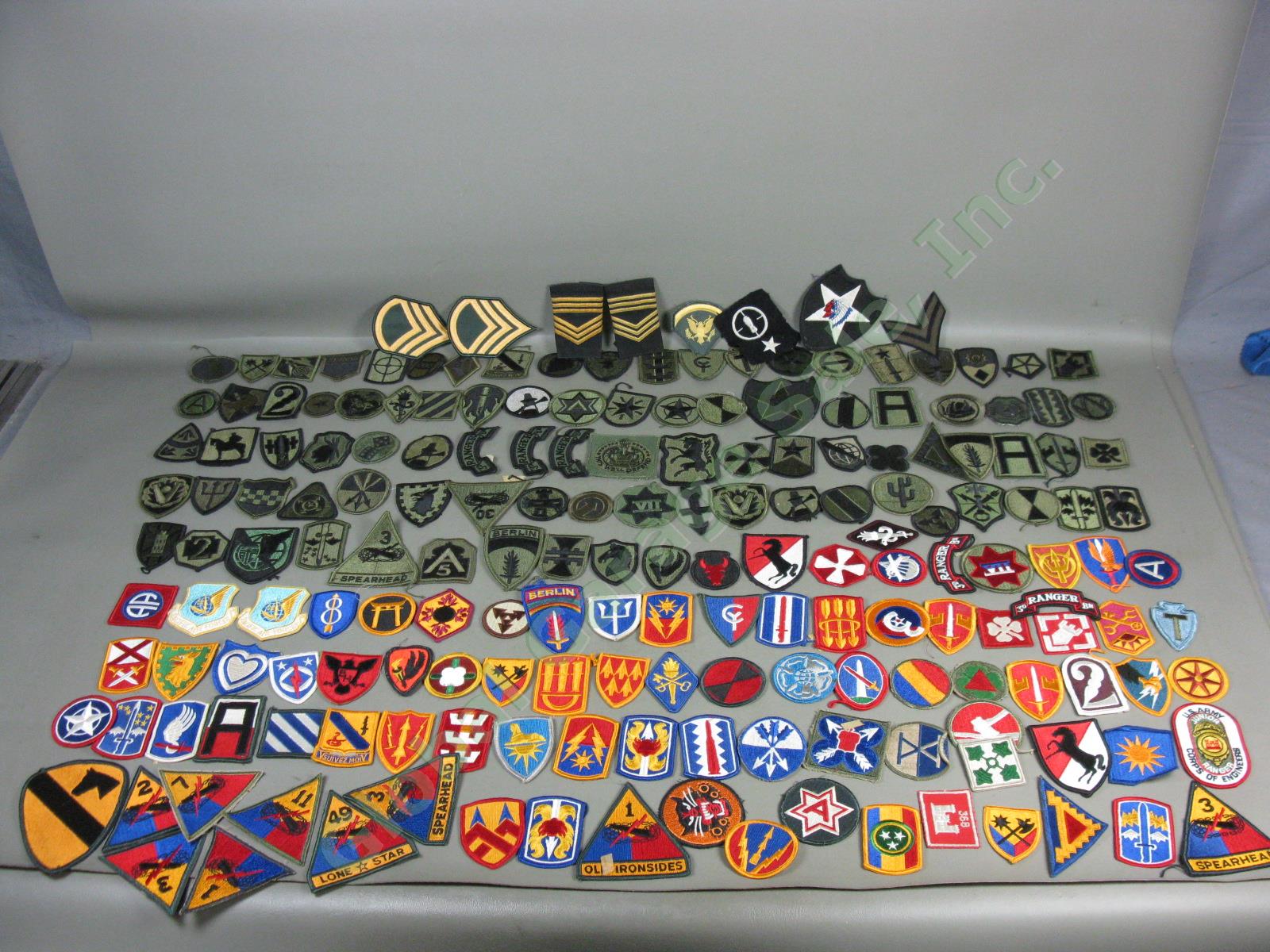HUGE LOT Assorted Military US Army Patch Collection Vtg WWII Vietnam Era ++ NR!