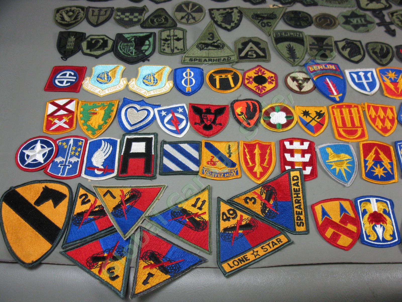 HUGE LOT Assorted Military US Army Patch Collection Vtg WWII Vietnam Era ++ NR! 1