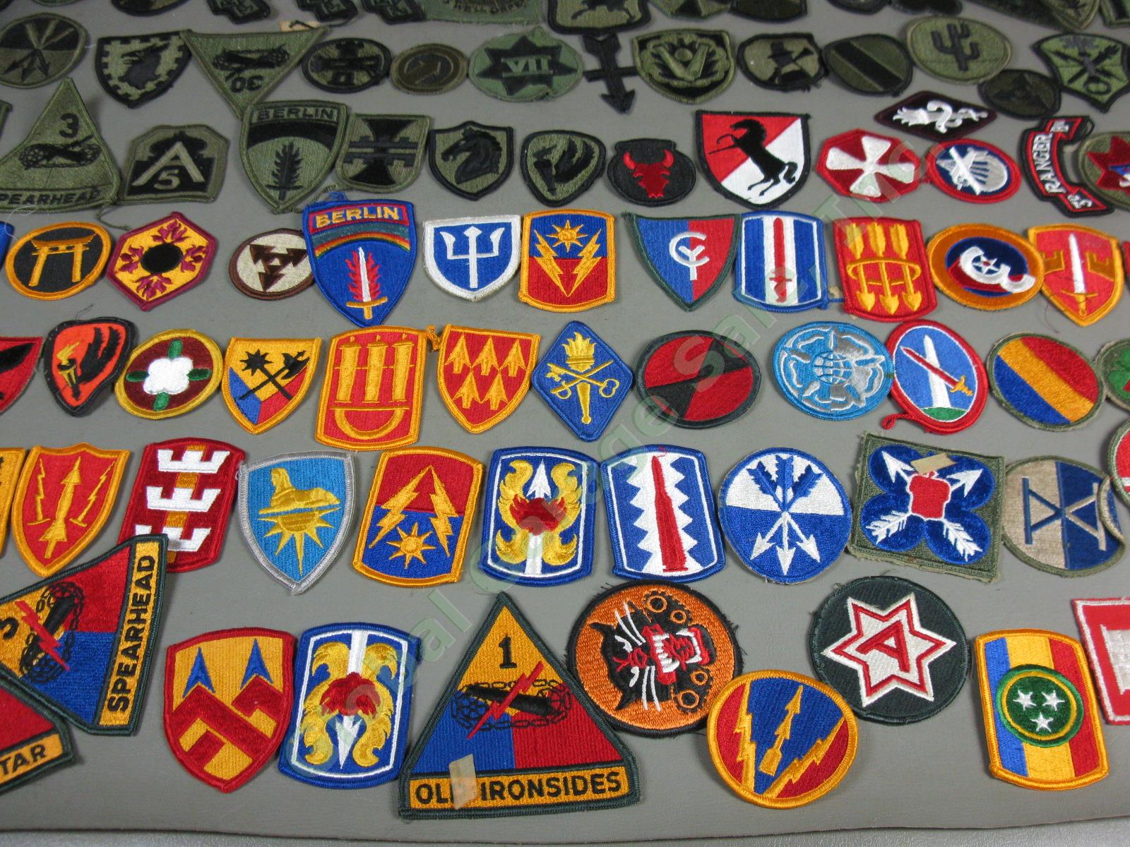 HUGE LOT Assorted Military US Army Patch Collection Vtg WWII Vietnam Era ++ NR! 2
