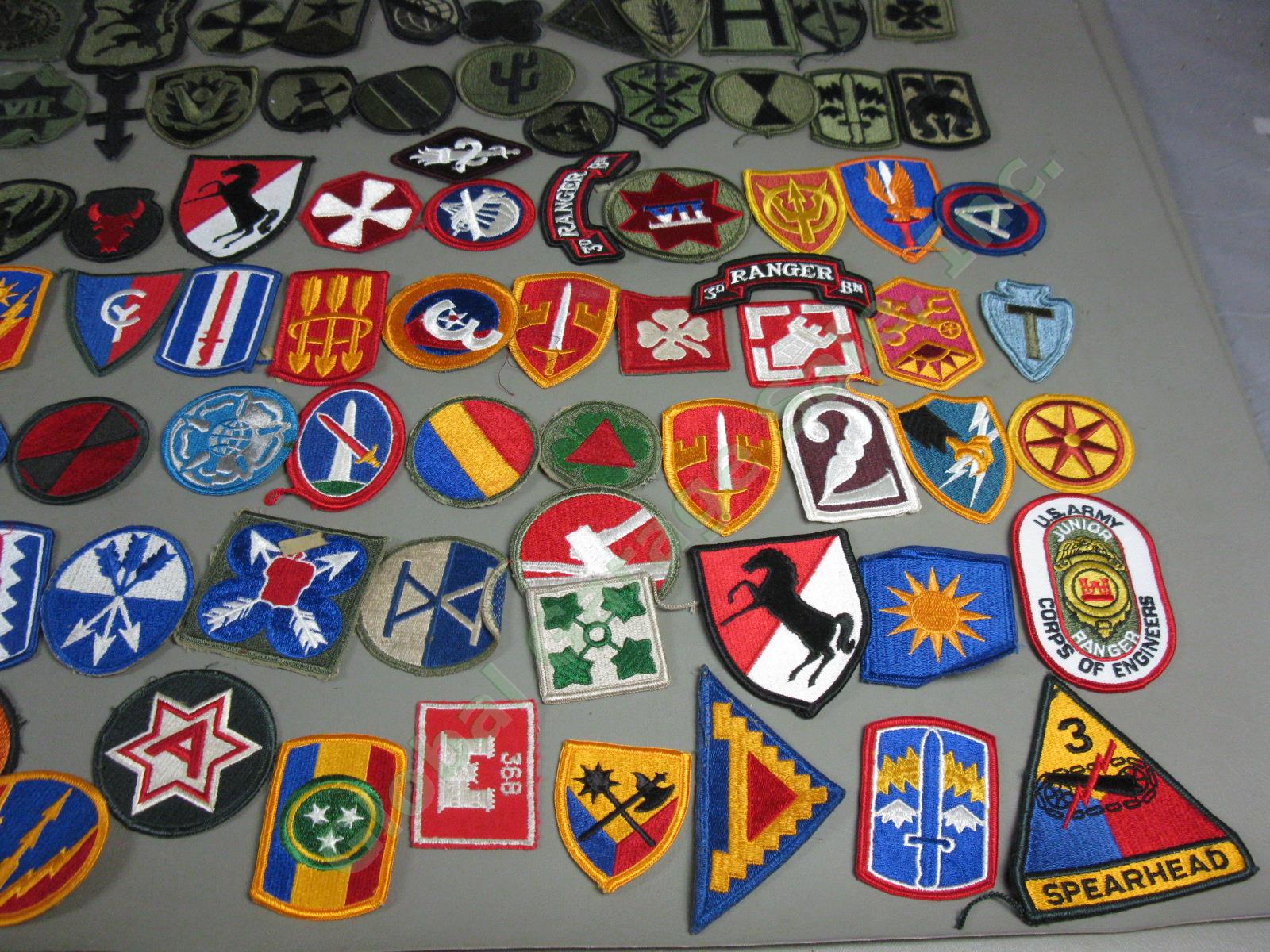 HUGE LOT Assorted Military US Army Patch Collection Vtg WWII Vietnam Era ++ NR! 3