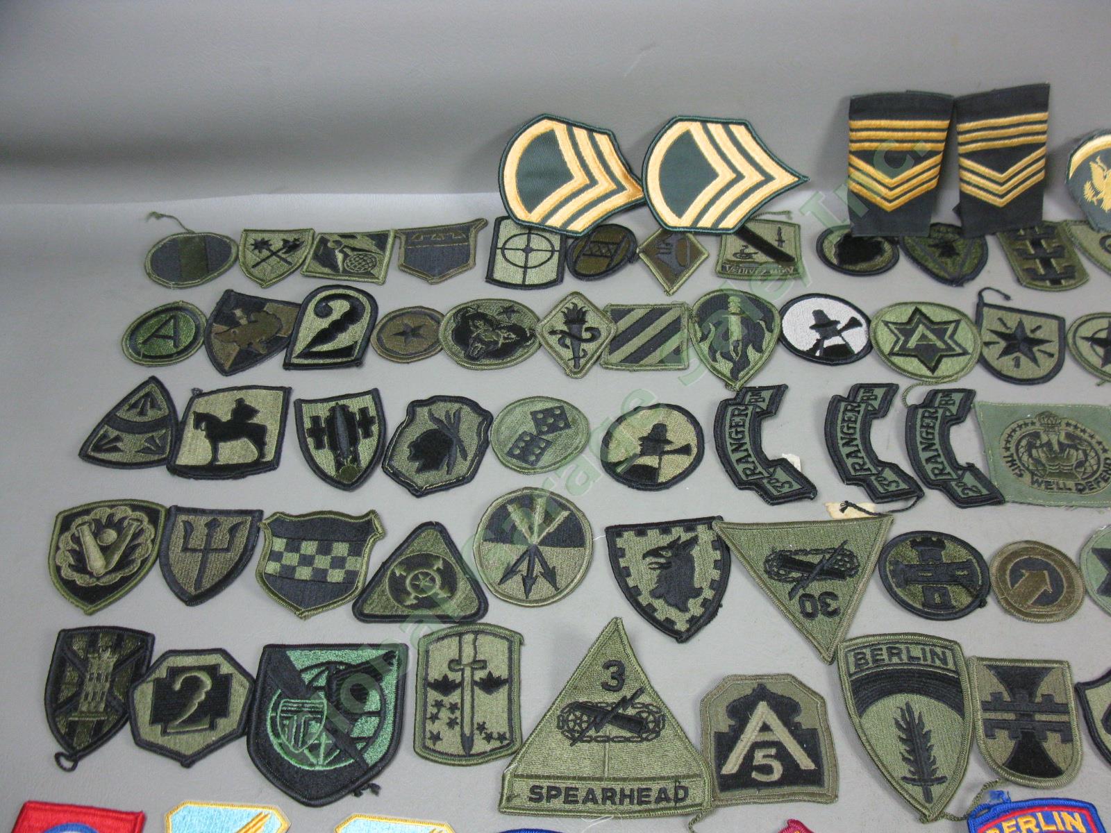 HUGE LOT Assorted Military US Army Patch Collection Vtg WWII Vietnam Era ++ NR! 4