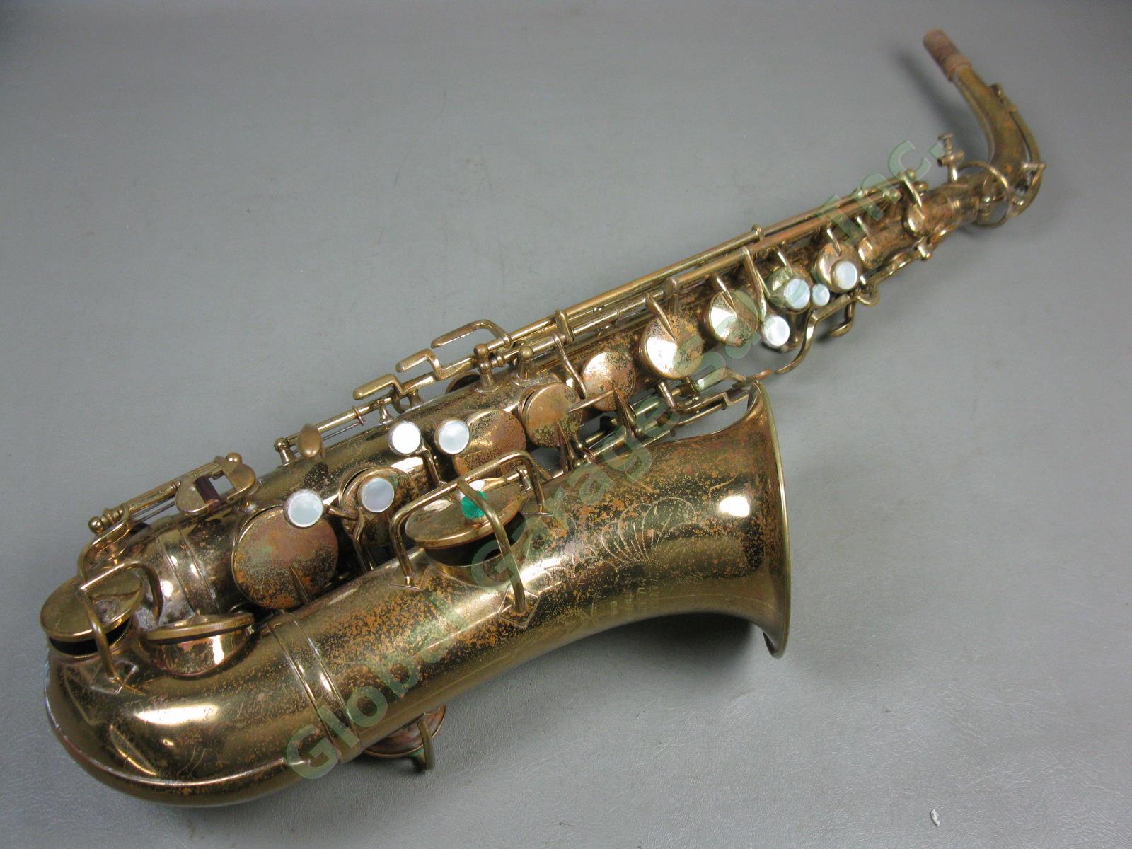 Vtg Antique 1919-1930 Cleveland Alto Saxophone Serial C-29375 As-Is Parts/Repair 1