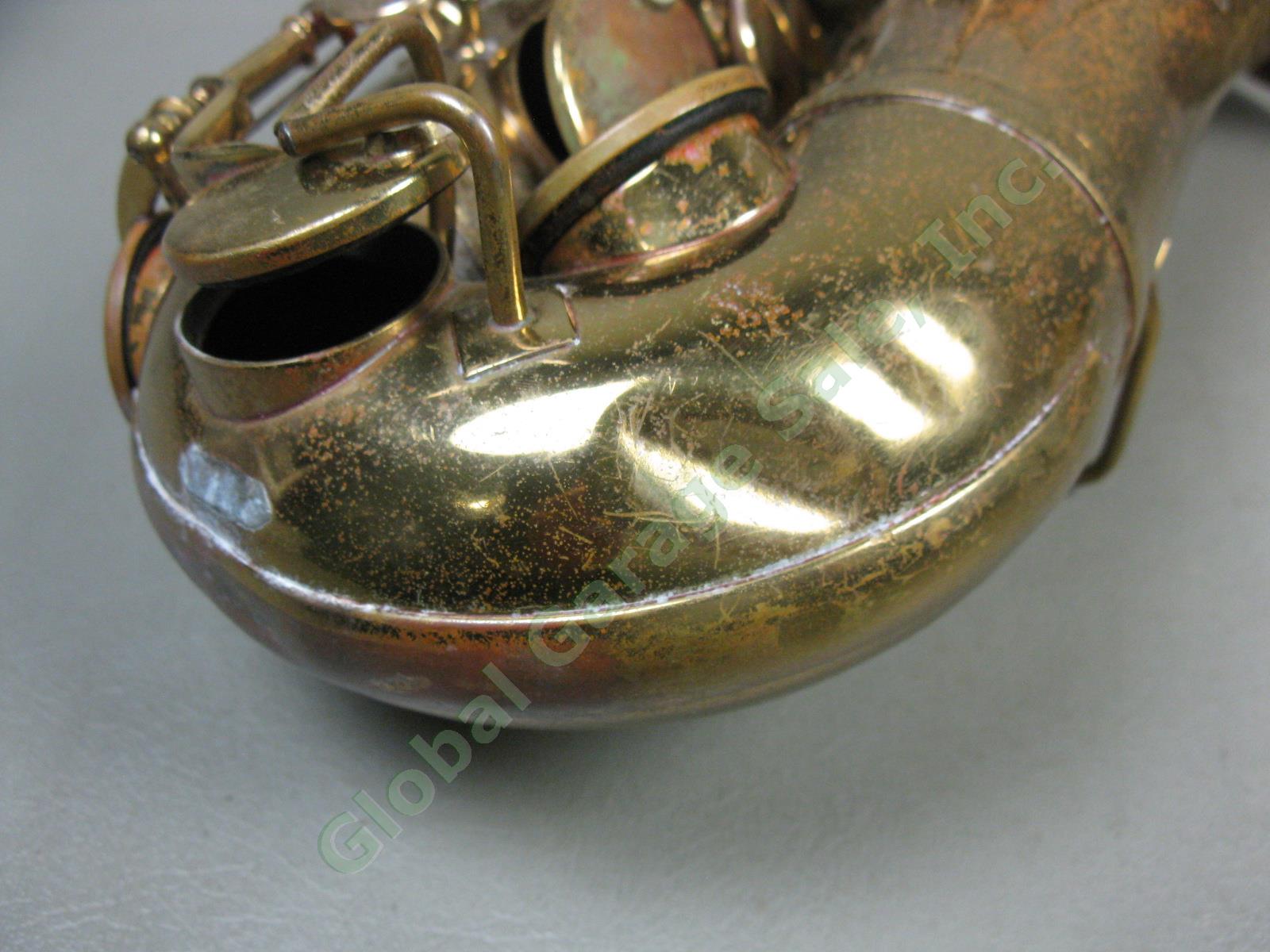 Vtg Antique 1919-1930 Cleveland Alto Saxophone Serial C-29375 As-Is Parts/Repair 11