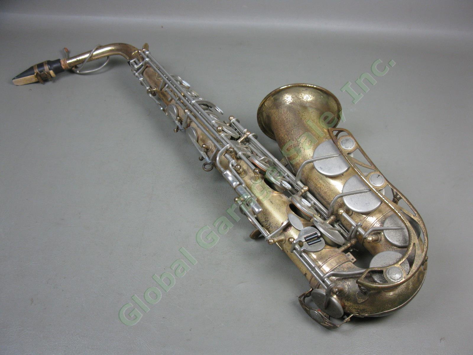 Vtg Yamaha YAS-21 Alto Saxophone W/ Case As-Is Parts/Repair Serial 016985 1975? 2