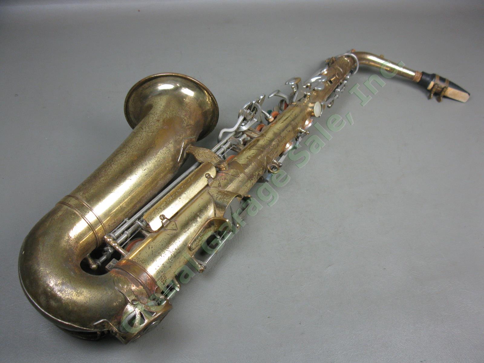 Vtg Yamaha YAS-21 Alto Saxophone W/ Case As-Is Parts/Repair Serial 016985 1975? 3