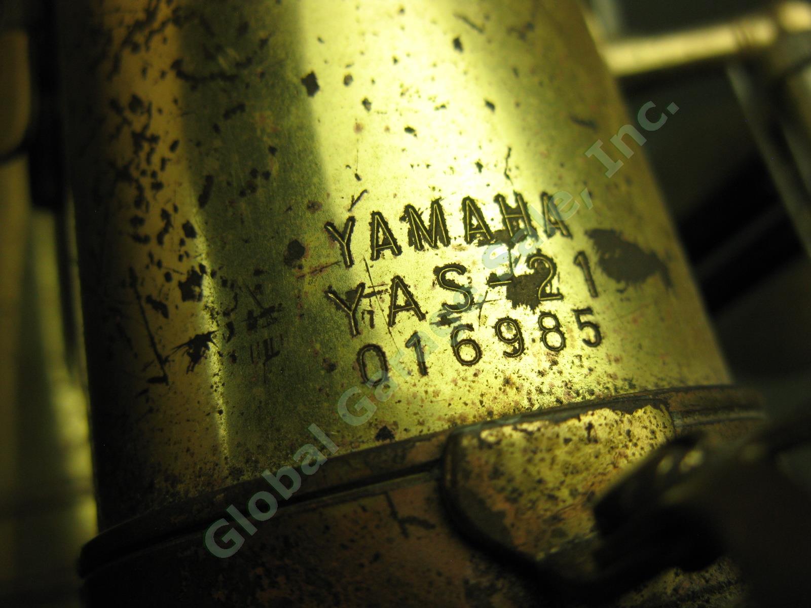 Vtg Yamaha YAS-21 Alto Saxophone W/ Case As-Is Parts/Repair Serial 016985 1975? 7
