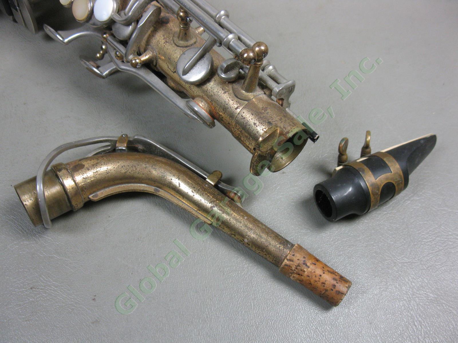 Vtg Yamaha YAS-21 Alto Saxophone W/ Case As-Is Parts/Repair Serial 016985 1975? 9