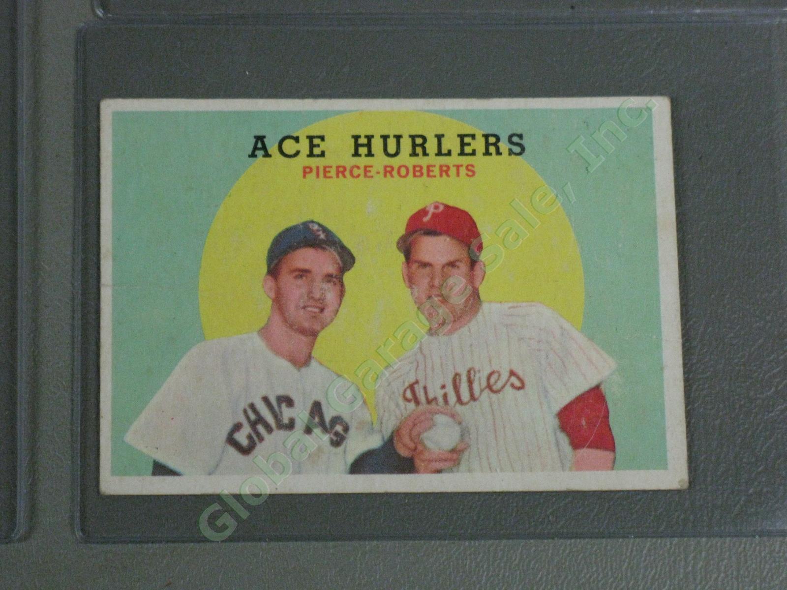 175 Vtg 1959 Topps Baseball Card Lot Robin Roberts Billy Pierce Whitey Herzog NR 1