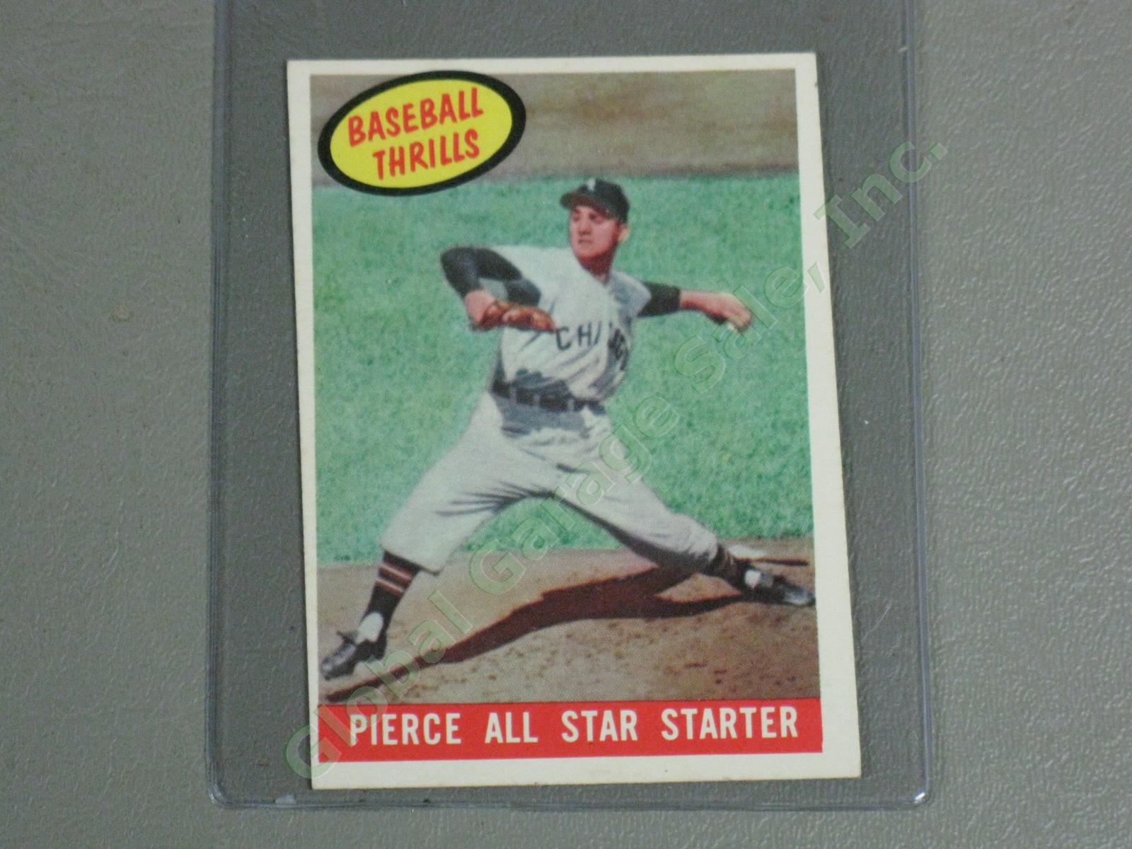 175 Vtg 1959 Topps Baseball Card Lot Robin Roberts Billy Pierce Whitey Herzog NR 4