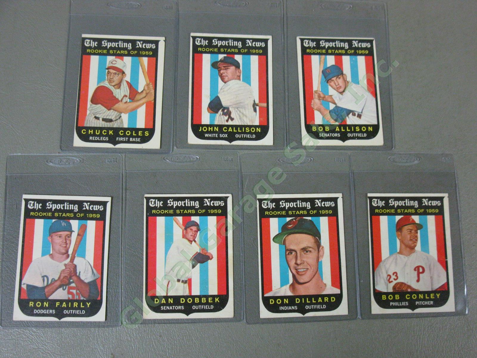175 Vtg 1959 Topps Baseball Card Lot Robin Roberts Billy Pierce Whitey Herzog NR 15