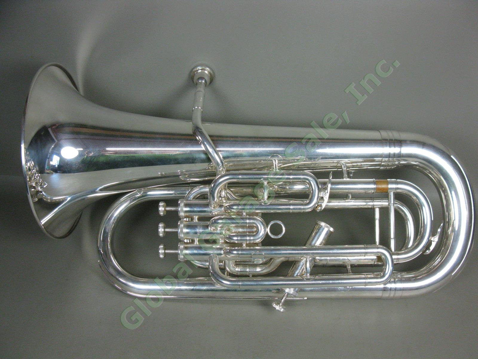 Yamaha YEP-621S Silver Plated Non-Compensating Euphonium Orig Case Nice Cond! NR 1