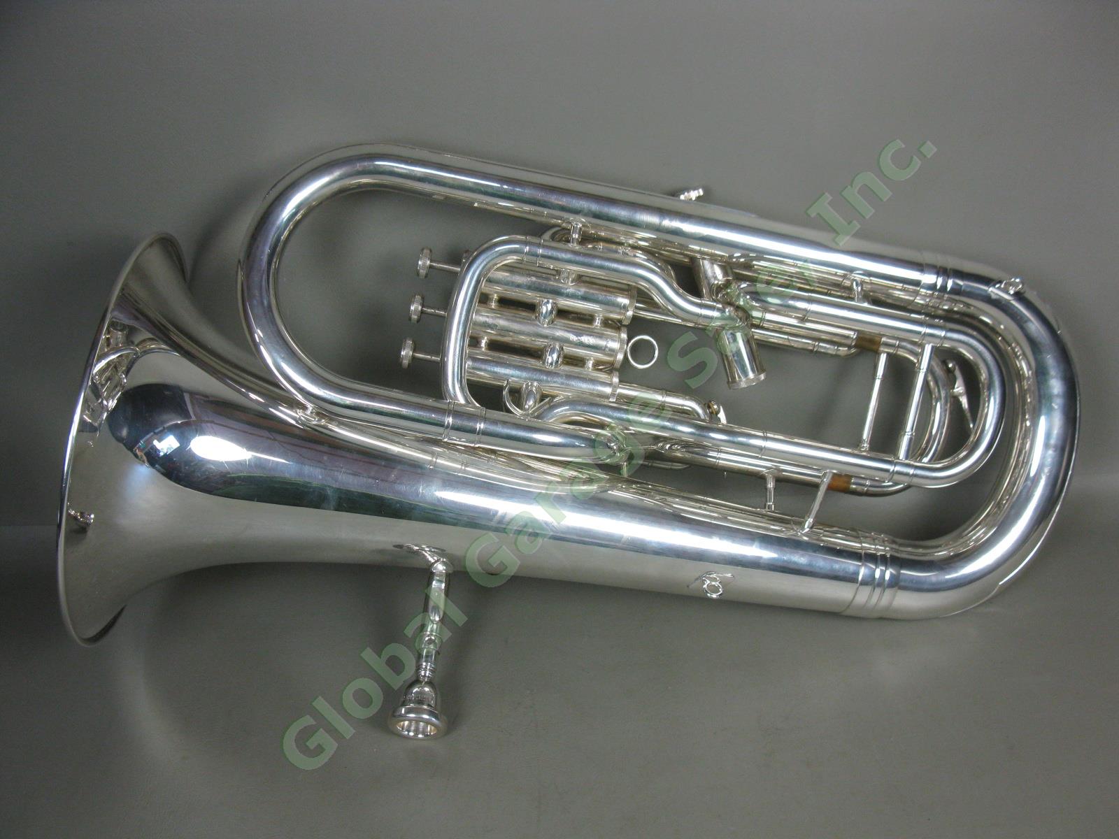 Yamaha YEP-621S Silver Plated Non-Compensating Euphonium Orig Case Nice Cond! NR 3