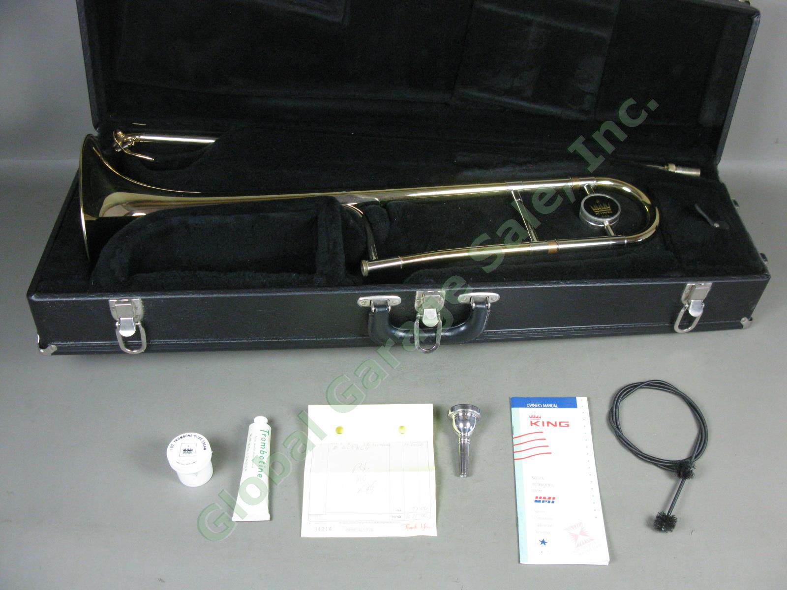 King 2103 3B Slide Trombone 7C Mouthpiece Original Owner/Case VG Condition NR!