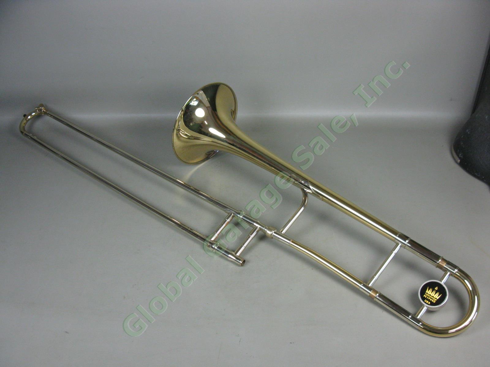 King 2103 3B Slide Trombone 7C Mouthpiece Original Owner/Case VG Condition NR! 1