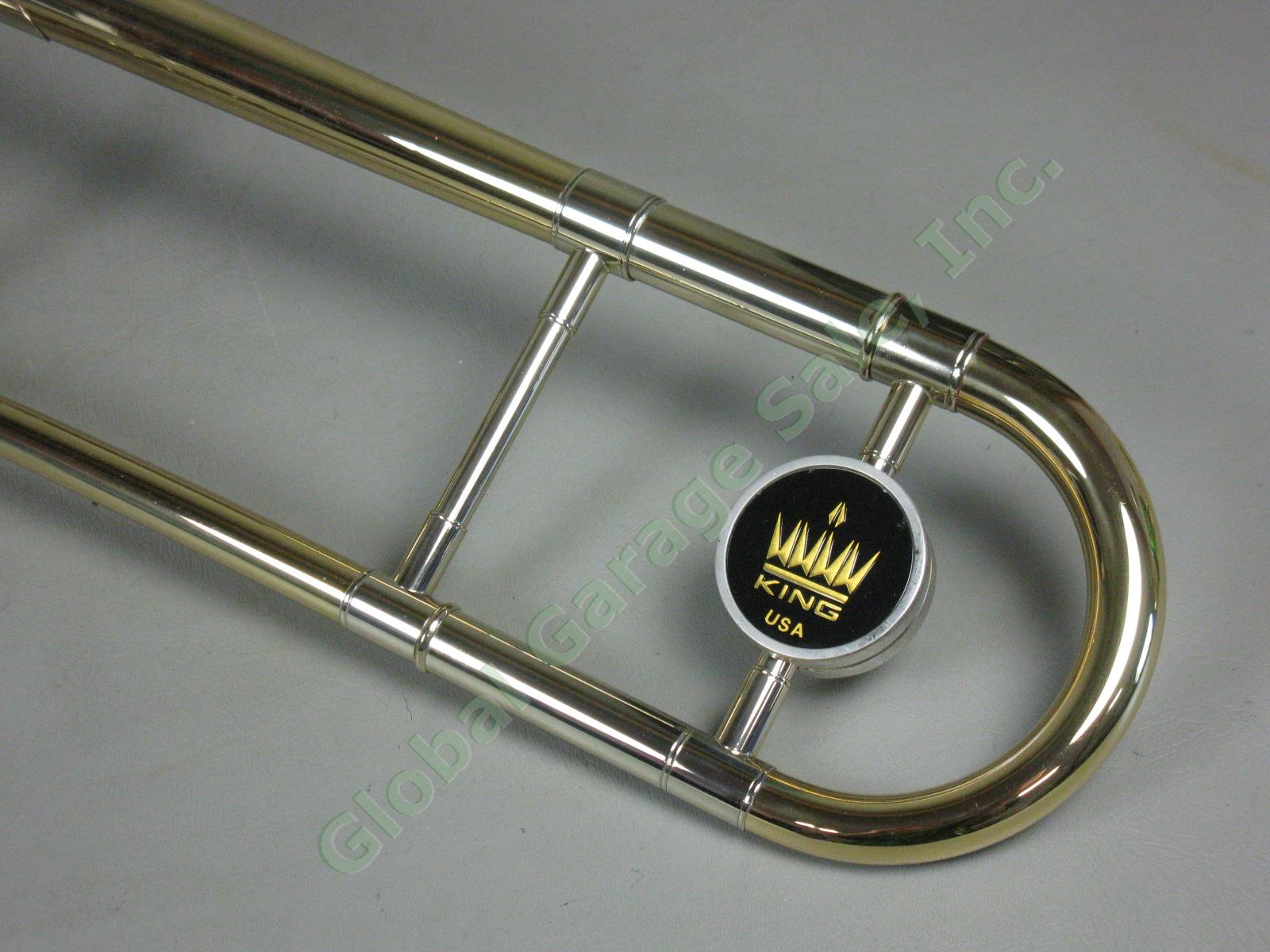 King 2103 3B Slide Trombone 7C Mouthpiece Original Owner/Case VG Condition NR! 2