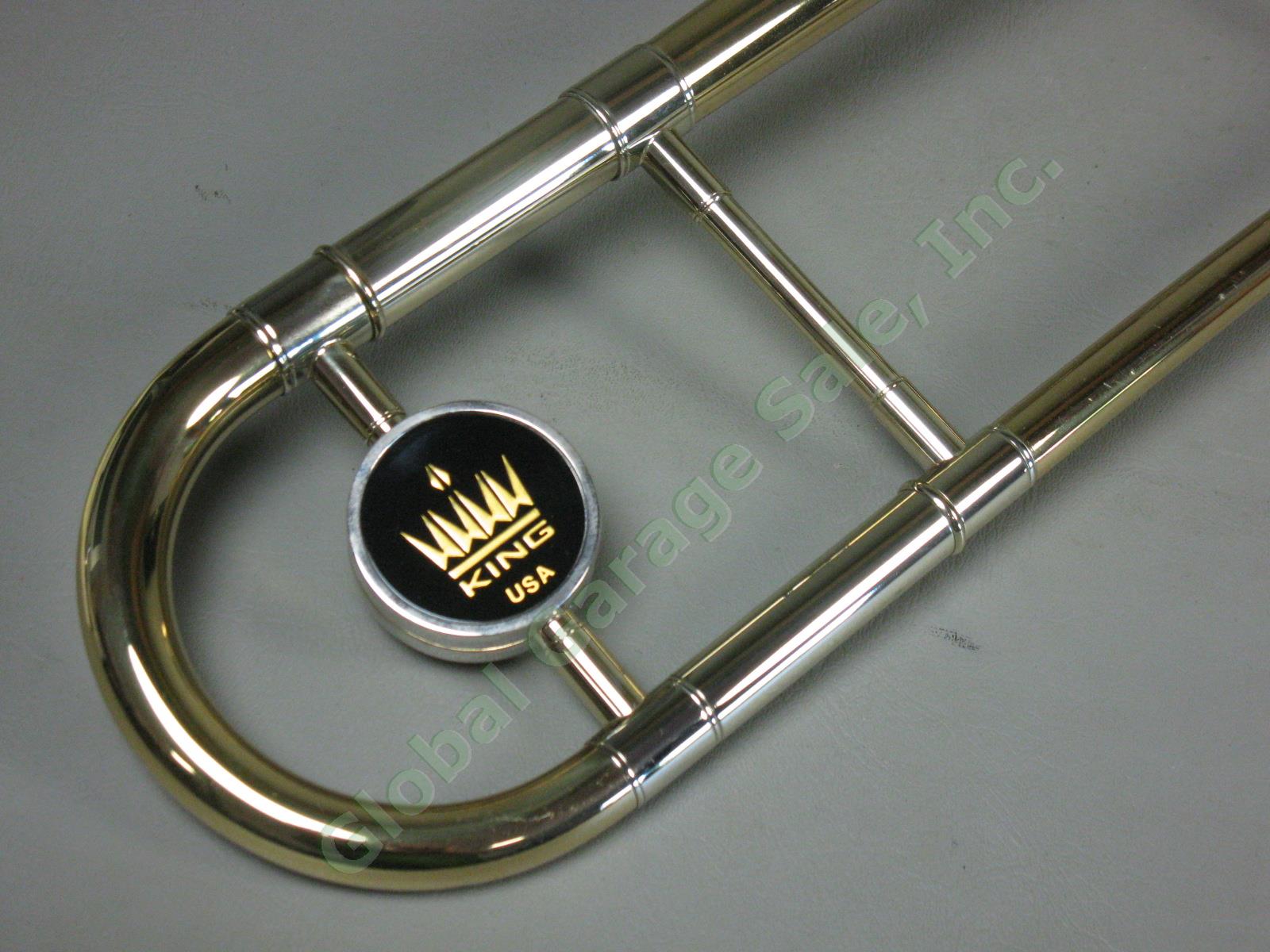 King 2103 3B Slide Trombone 7C Mouthpiece Original Owner/Case VG Condition NR! 6