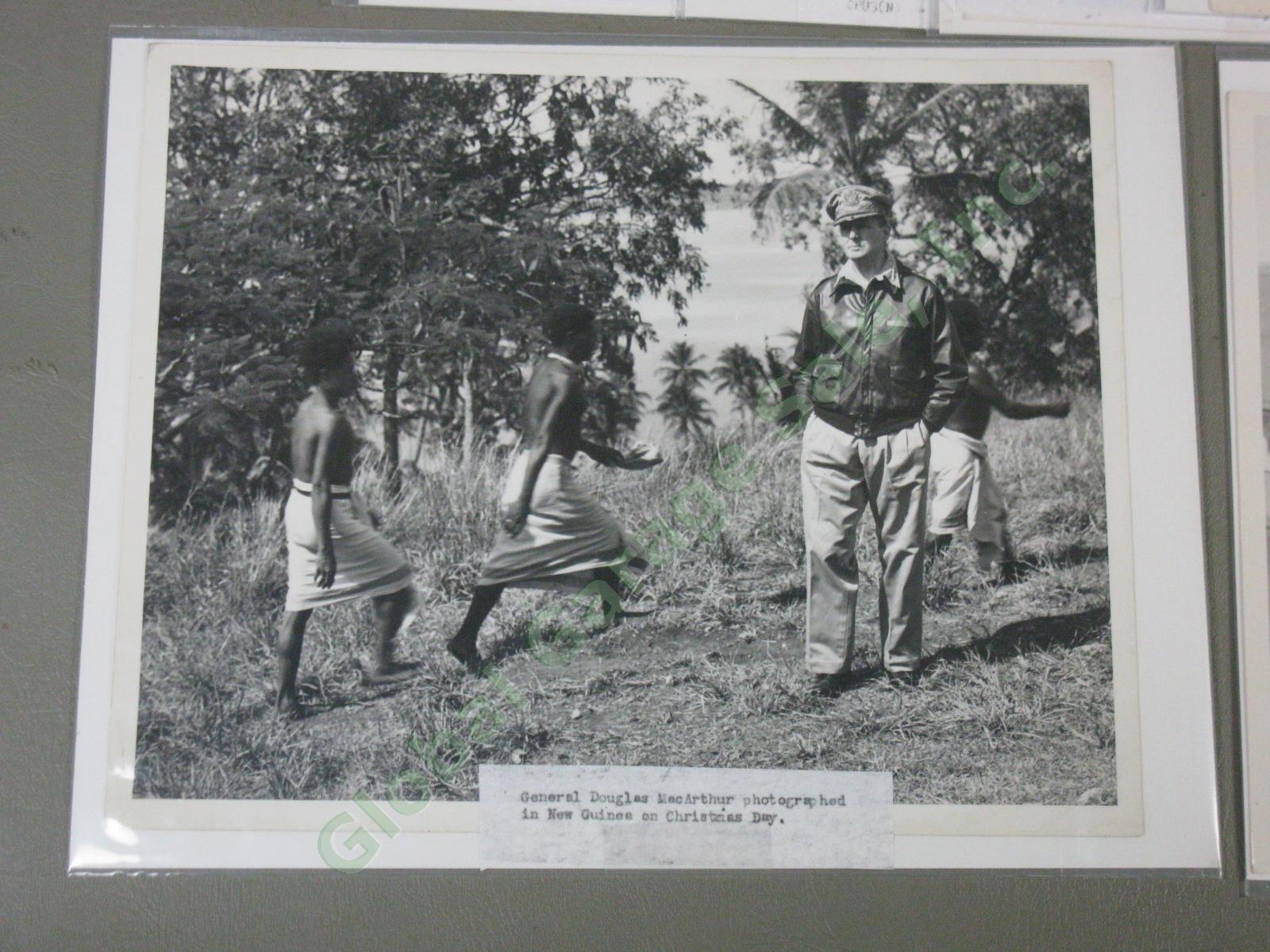 22 General Douglas MacArthur WWII US Army Press Photo Lot New Guinea Philippines 1