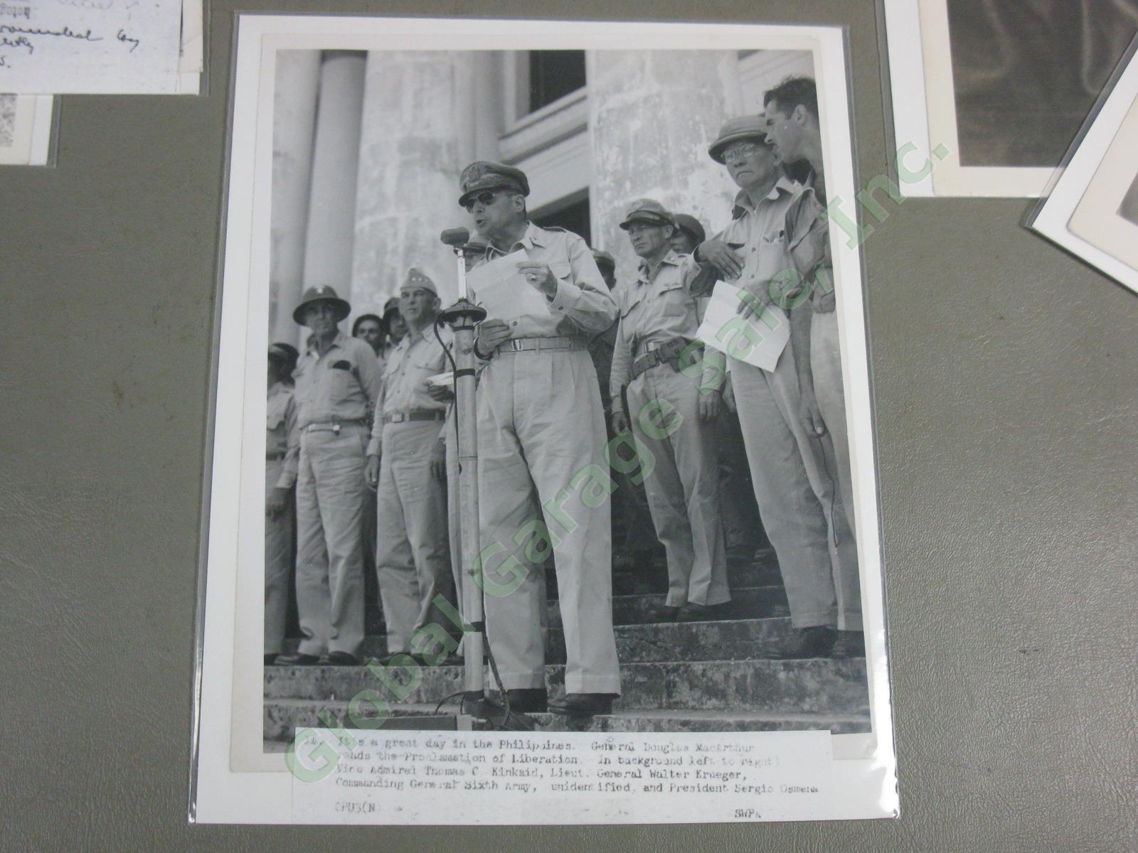 22 General Douglas MacArthur WWII US Army Press Photo Lot New Guinea Philippines 5