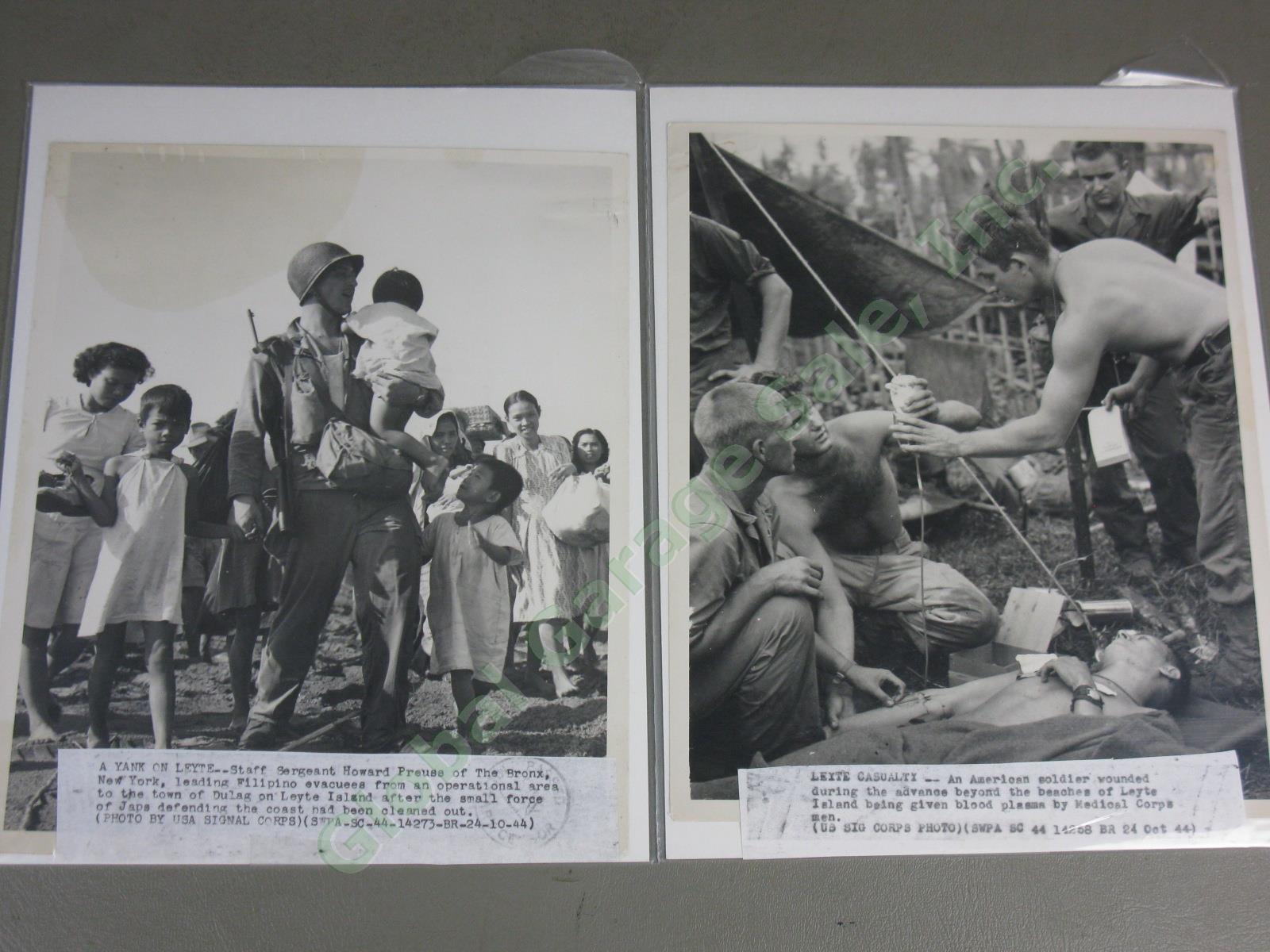 93 Rare WWII US Army Press Photo Lot Island Combat Philippines Pacific Theater 9