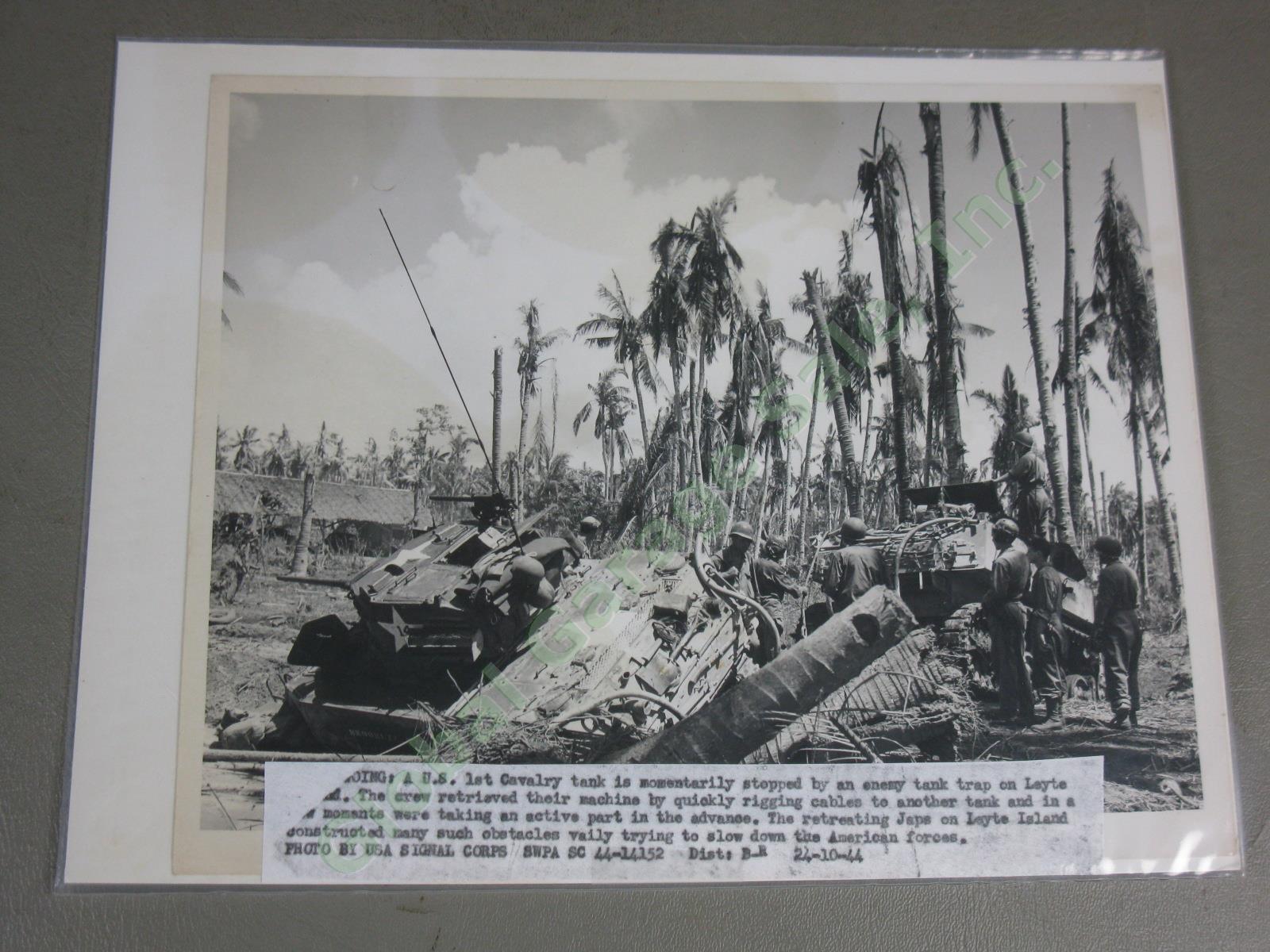 93 Rare WWII US Army Press Photo Lot Island Combat Philippines Pacific Theater 11