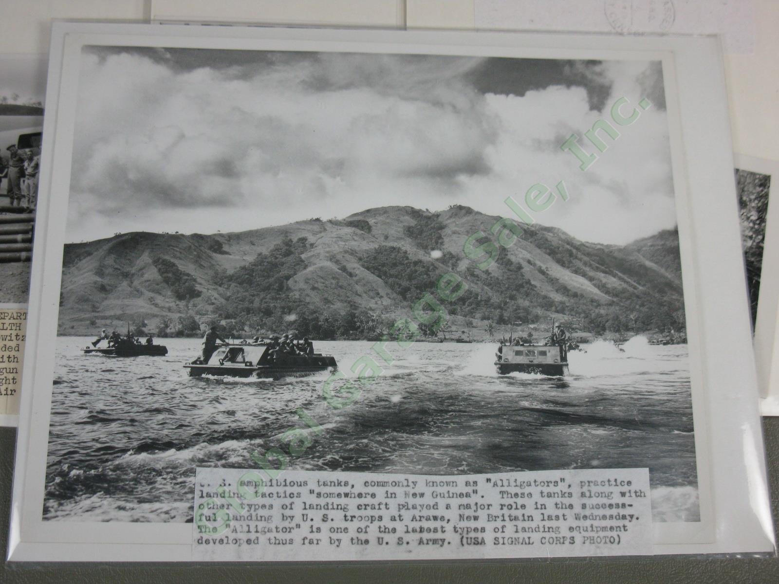 74 Original WWII US Army Press Photo Lot Papua New Guinea Combat Japanese POW ++ 1