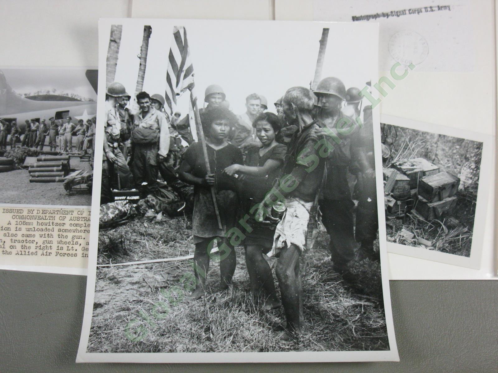 74 Original WWII US Army Press Photo Lot Papua New Guinea Combat Japanese POW ++ 5
