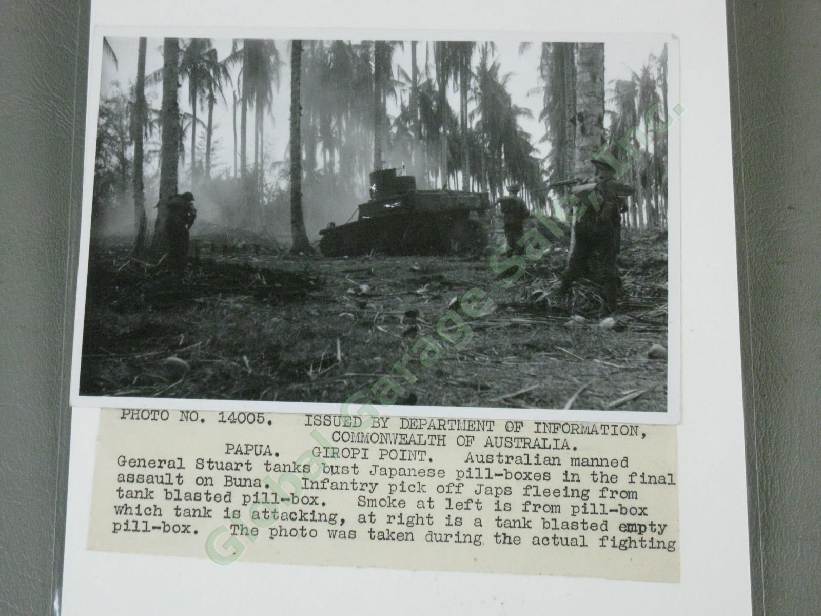 74 Original WWII US Army Press Photo Lot Papua New Guinea Combat Japanese POW ++ 8