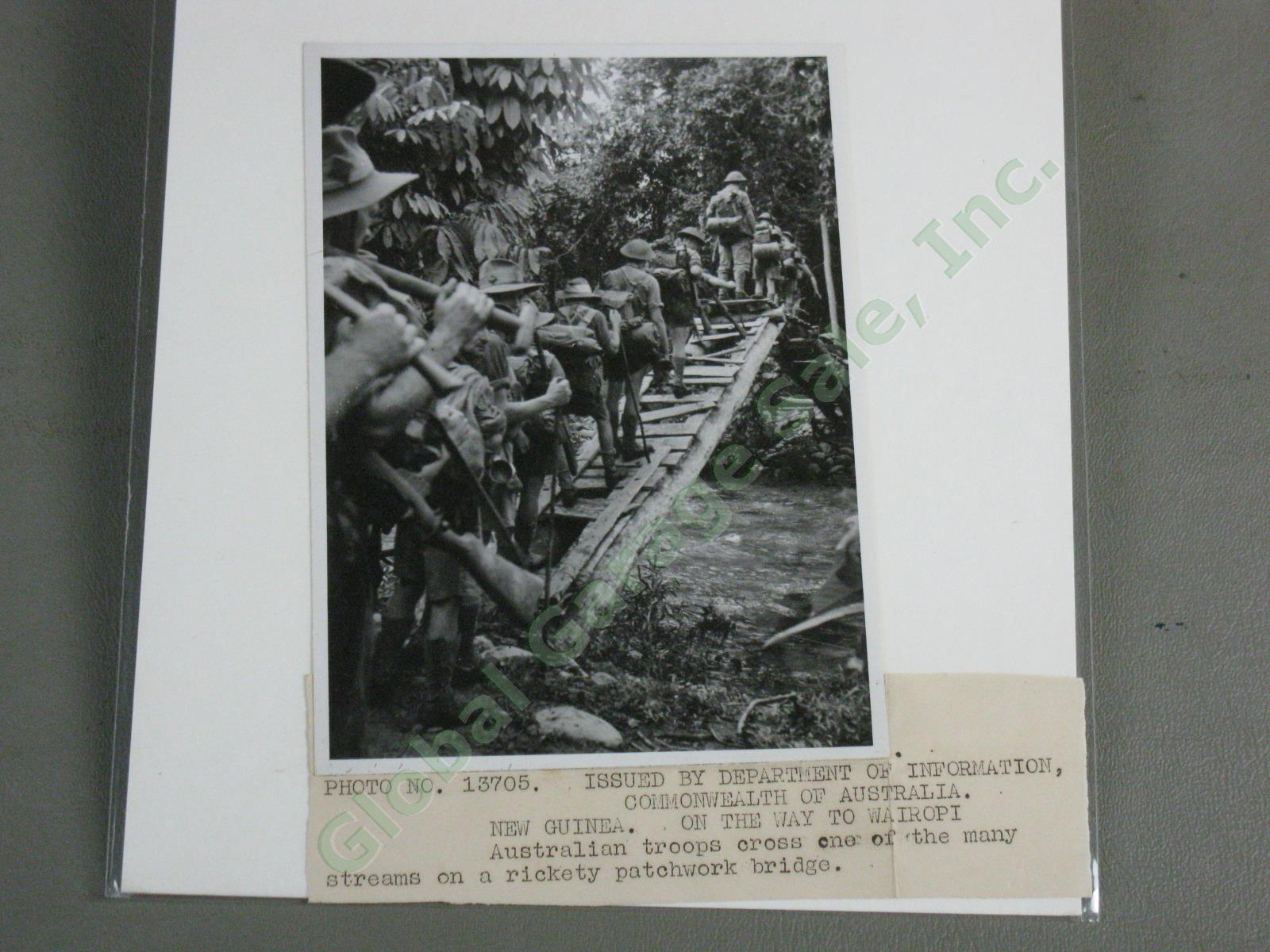 74 Original WWII US Army Press Photo Lot Papua New Guinea Combat Japanese POW ++ 11