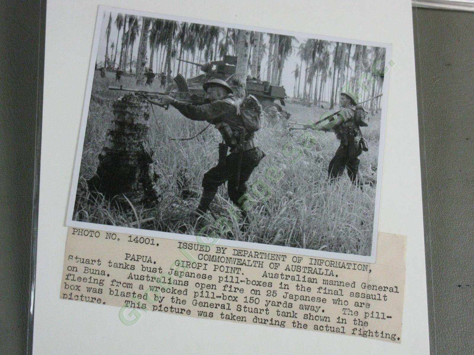 74 Original WWII US Army Press Photo Lot Papua New Guinea Combat Japanese POW ++ 12