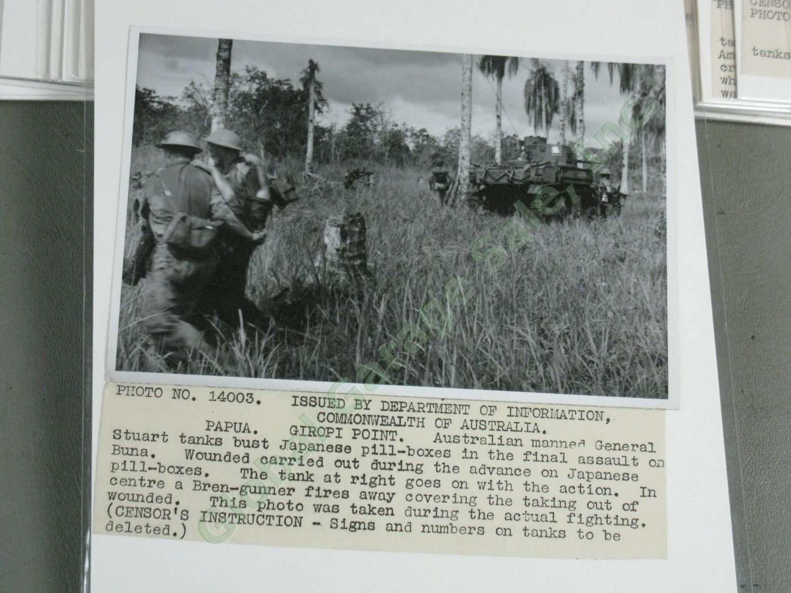 74 Original WWII US Army Press Photo Lot Papua New Guinea Combat Japanese POW ++ 13