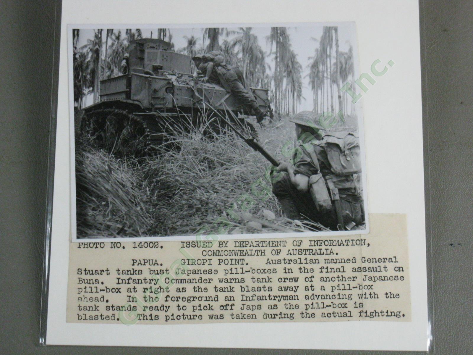 74 Original WWII US Army Press Photo Lot Papua New Guinea Combat Japanese POW ++ 14