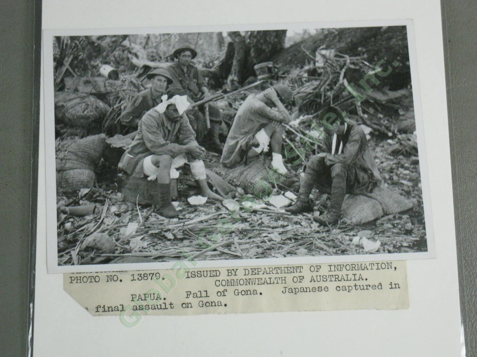 74 Original WWII US Army Press Photo Lot Papua New Guinea Combat Japanese POW ++ 17