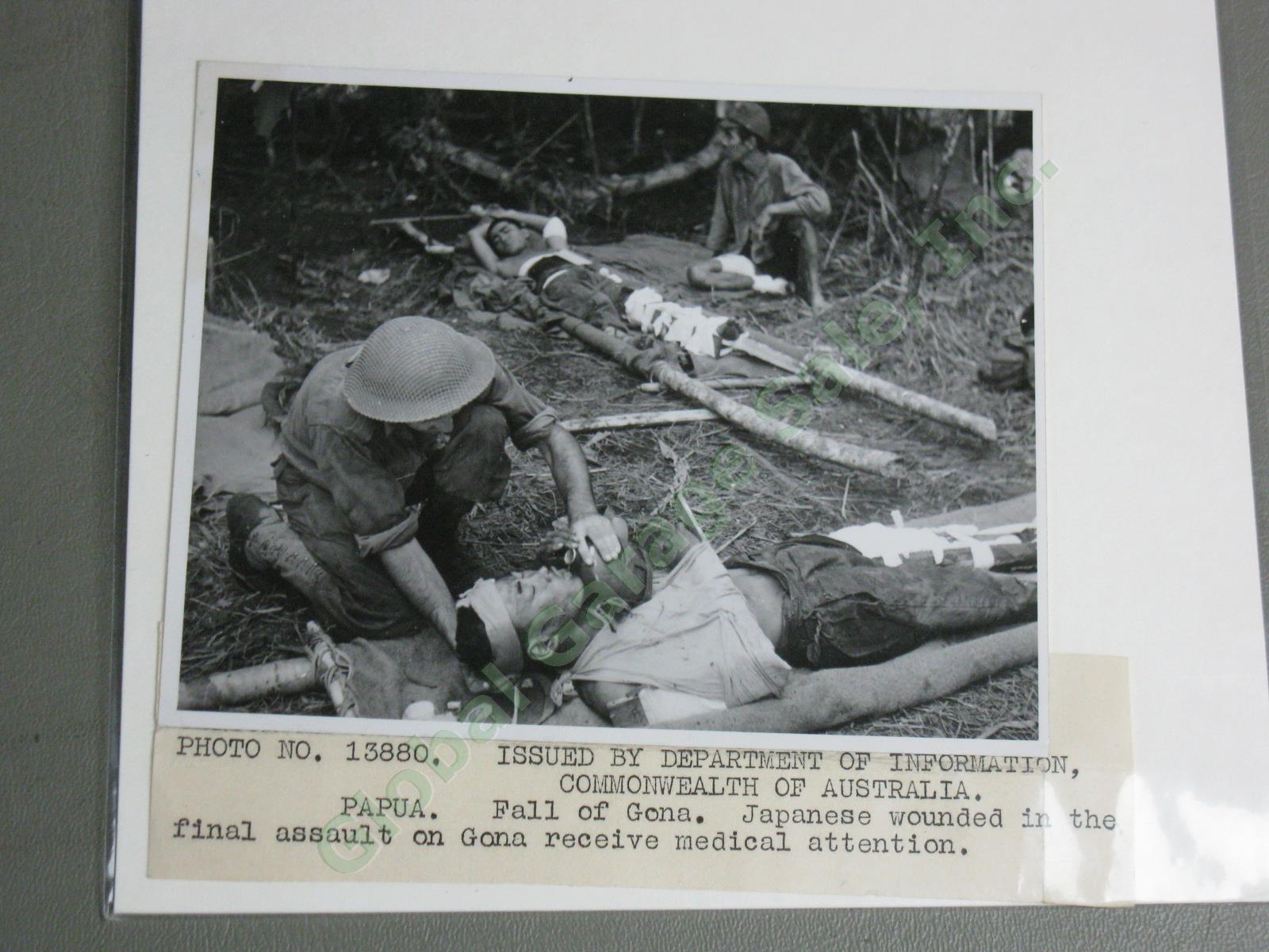 74 Original WWII US Army Press Photo Lot Papua New Guinea Combat Japanese POW ++ 19