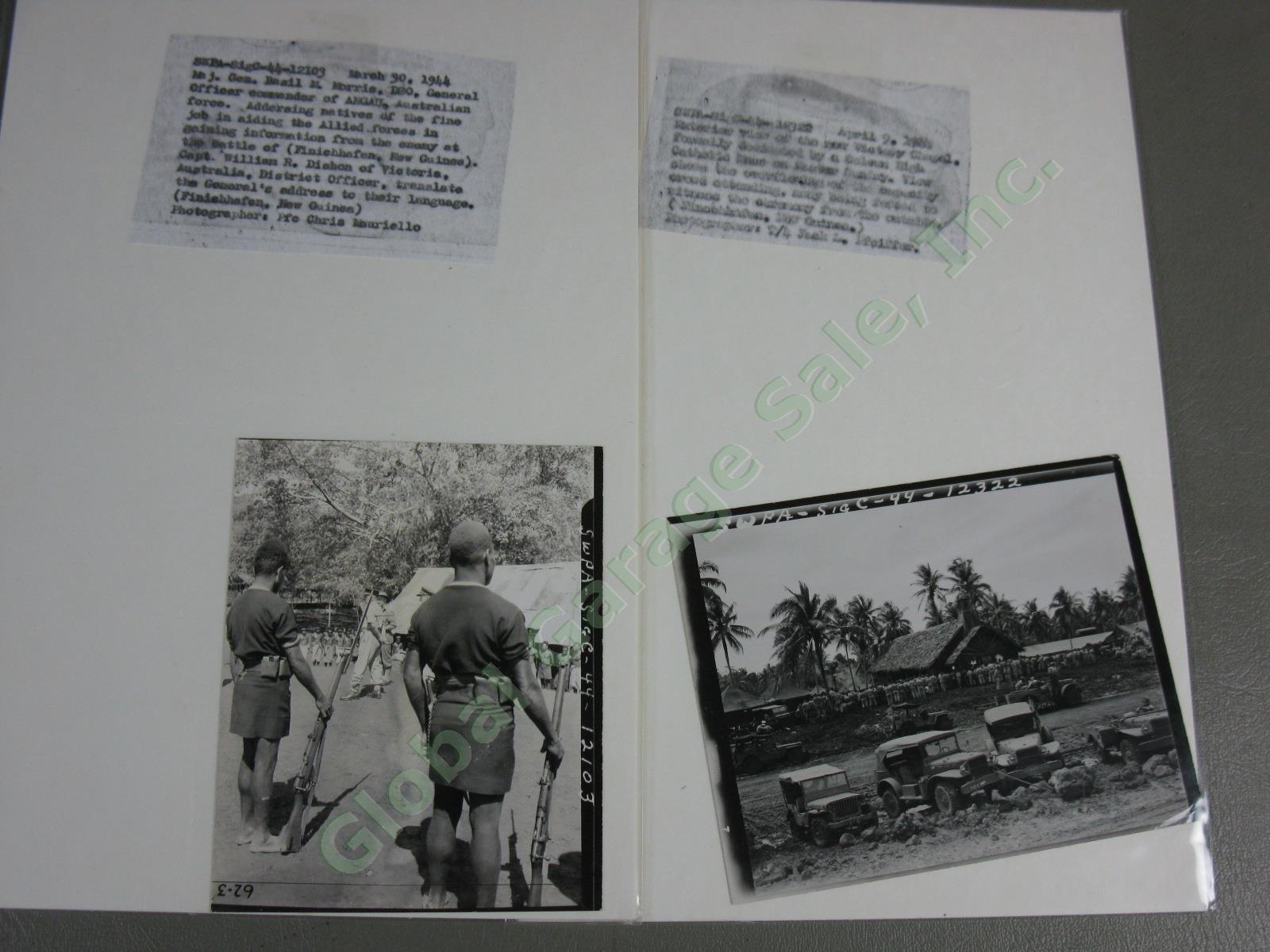 74 Original WWII US Army Press Photo Lot Papua New Guinea Combat Japanese POW ++ 24