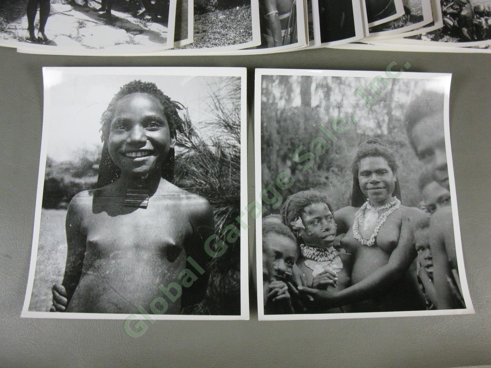 89 Original 1940s WWII Papua New Guinea Natives US Army Press Photos Lot 8"x10"+ 2