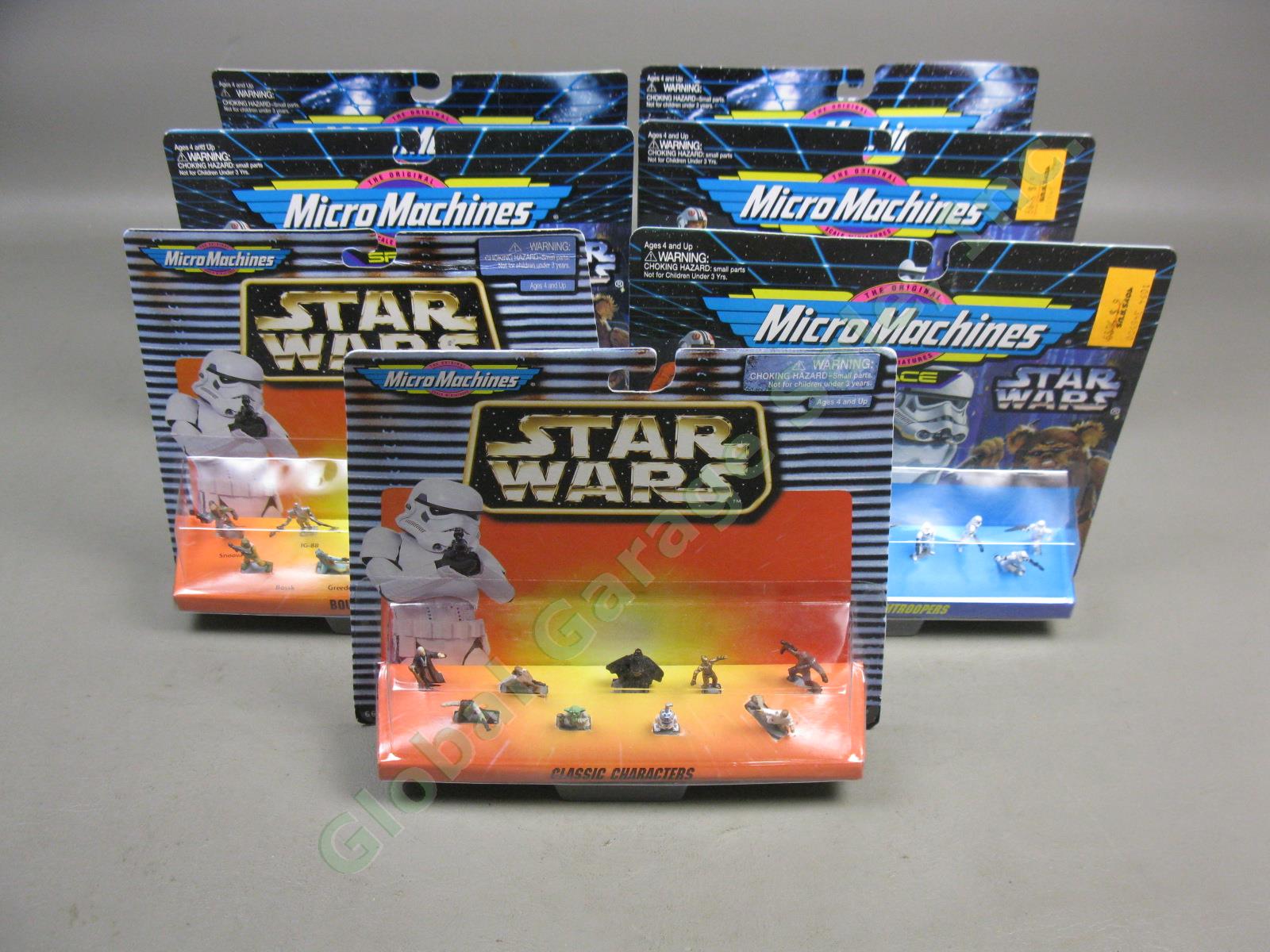 7 New Sealed Galoob Star Wars Micro Machines 9-Figure Pack Sets Lot NO RESERVE!!